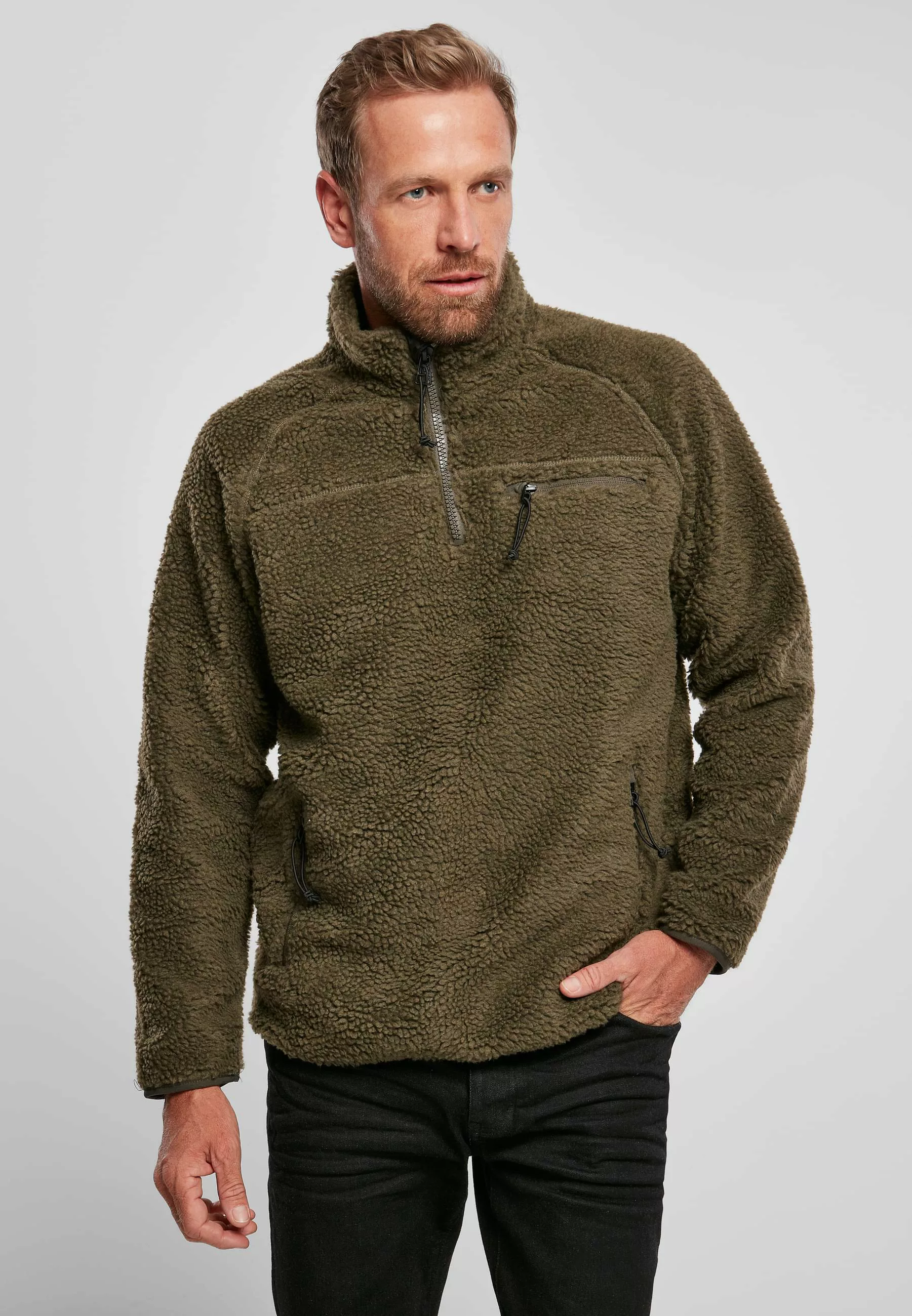 Brandit Strickpullover Brandit Teddyfleece Troyer günstig online kaufen