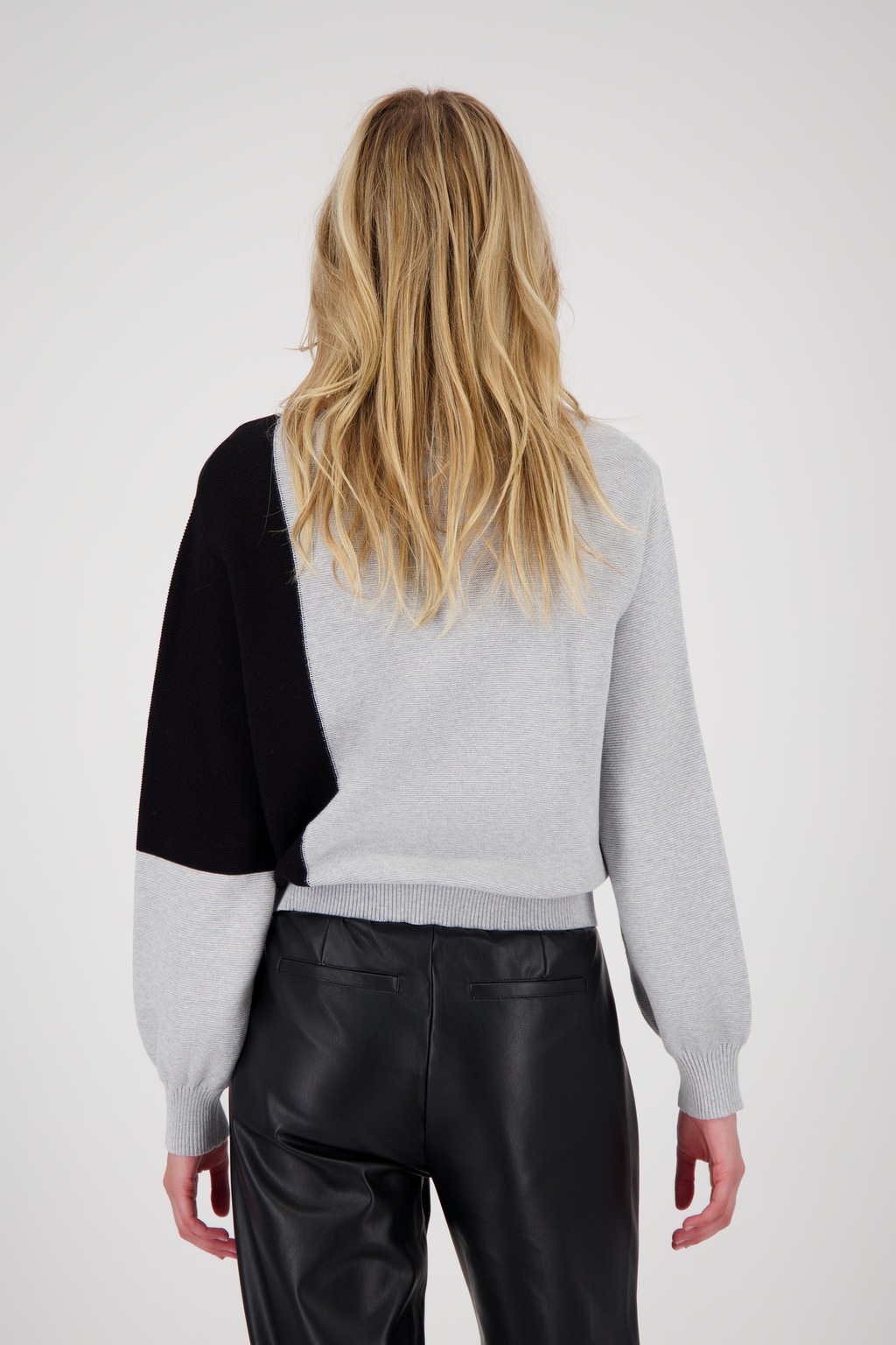 Monari Strickpullover "Pullover Colorblock + Schmuck", Mit Rundhalsausschni günstig online kaufen