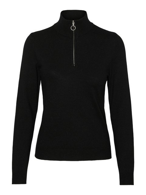 Vero Moda Stehkragenpullover VMHAPPINESS LS HIGHNECK ZIP PULL GA BOO günstig online kaufen