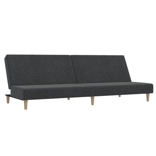 vidaXL Sofa Schlafsofa 2-Sitzer Dunkelgrau Stoff günstig online kaufen