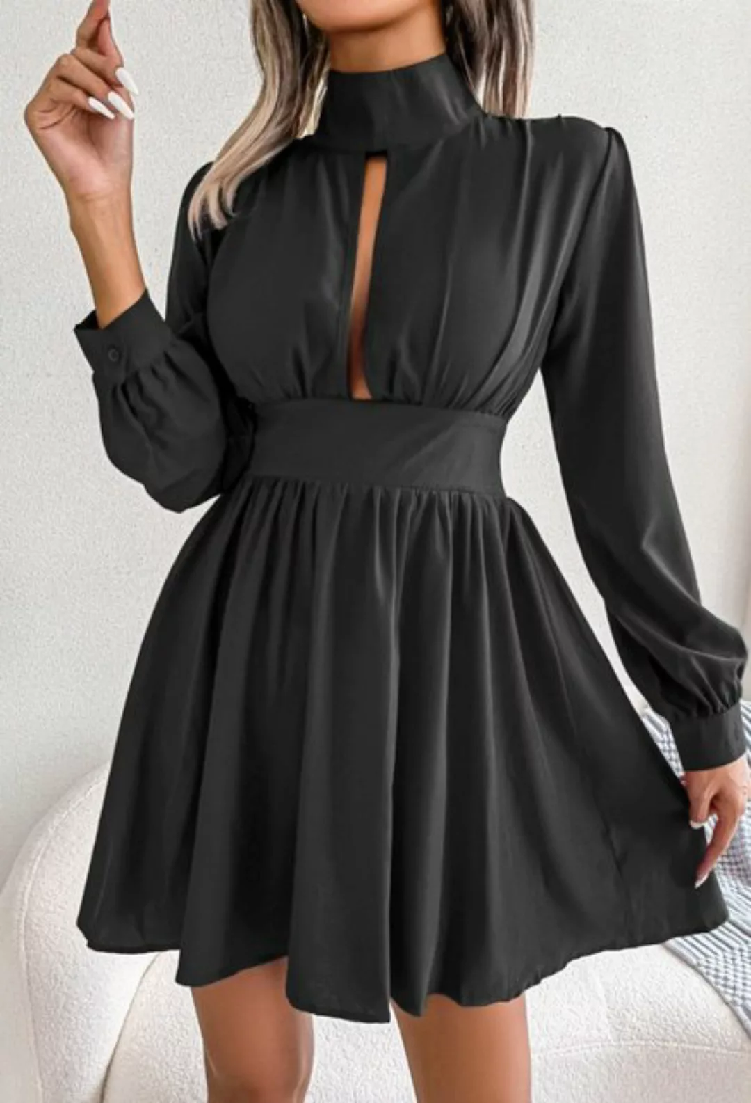 LOVGCCN A-Linien-Kleid Sexy, tailliertes, bequemes Kleid mit breitem Saum ( günstig online kaufen