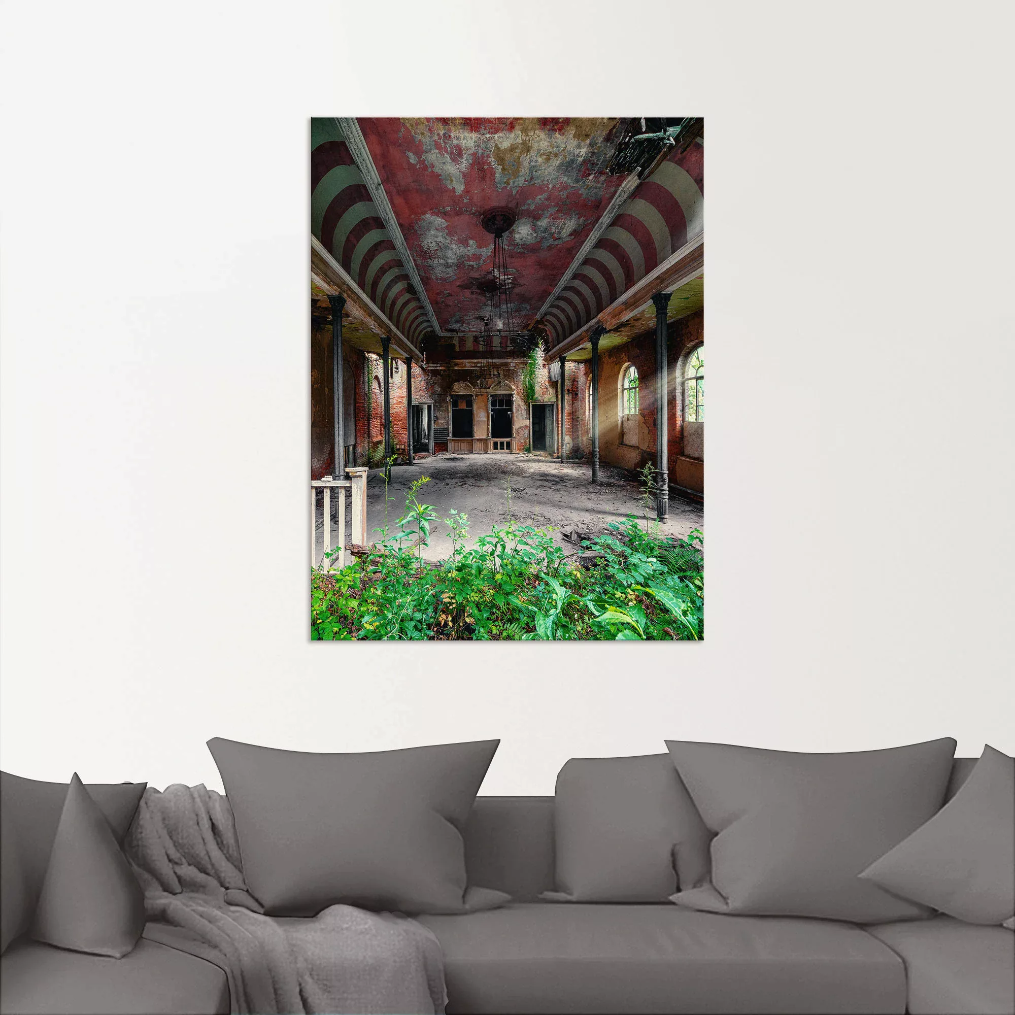 Artland Wandbild »Lost Place - Tanzsaal Ballsaal«, Gebäude, (1 St.), als Al günstig online kaufen