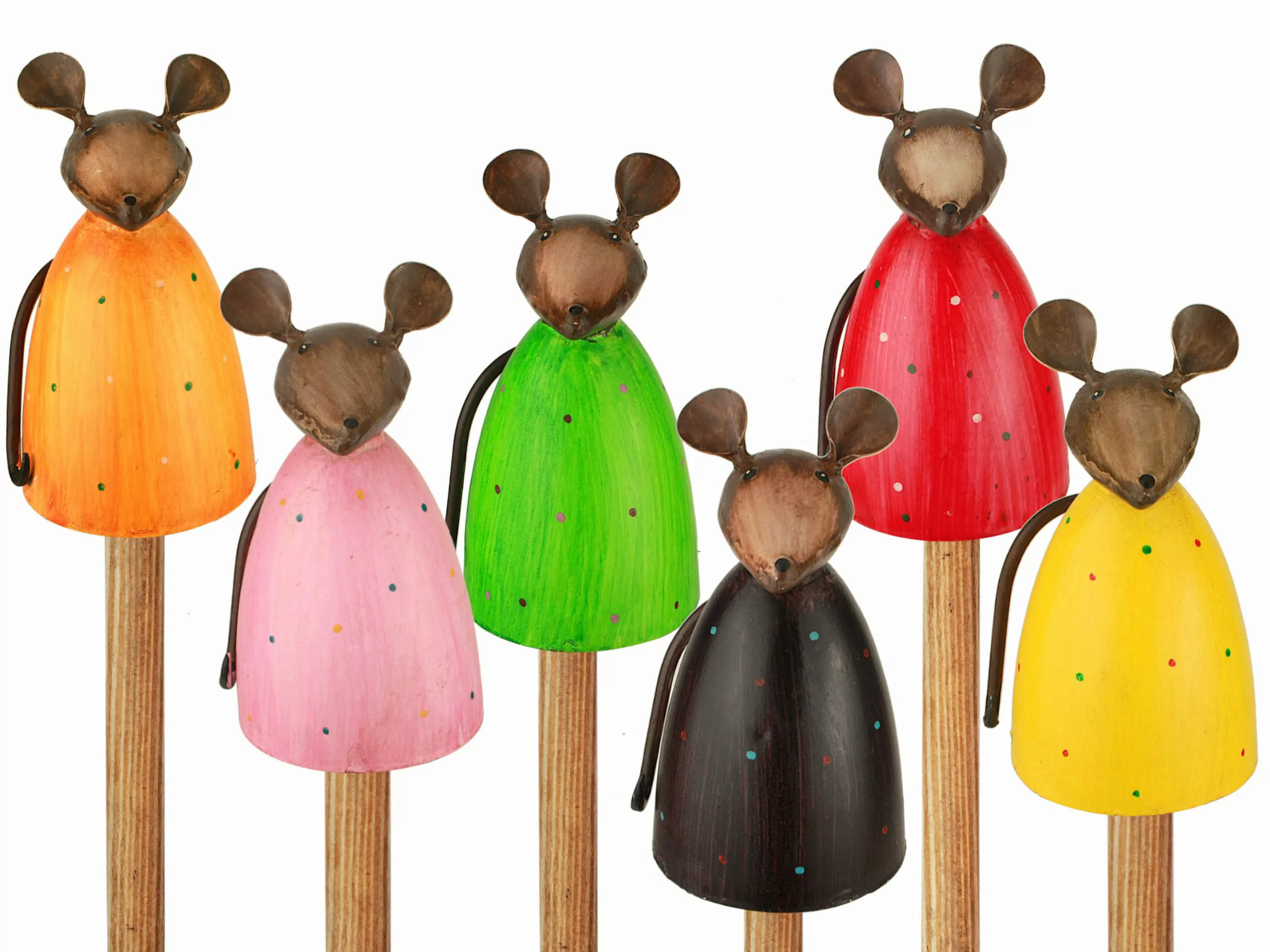 Paulslandhaus Gartenfigur Zaunhocker Maus, Zaunfigur Metall, günstig online kaufen