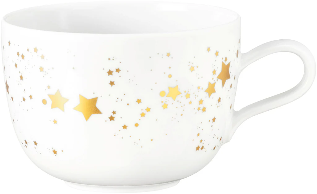 Seltmann Weiden Tasse "Liberty - Golden Stars", (1 tlg.), Milchkaffeeoberta günstig online kaufen