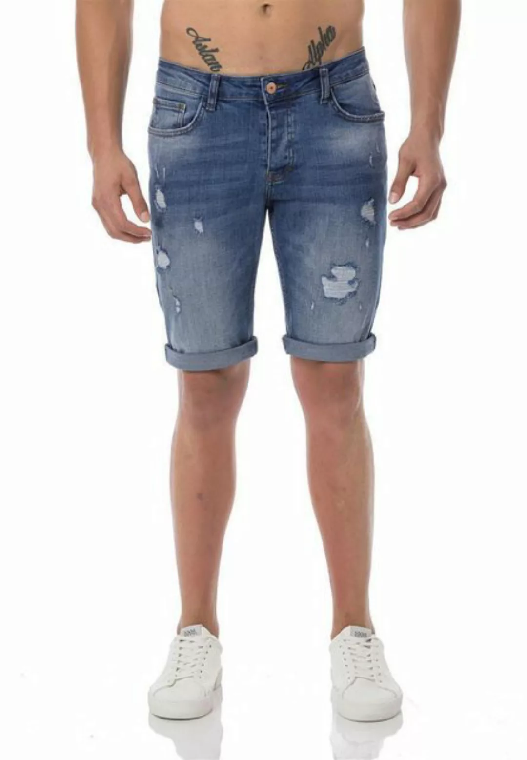 RedBridge Jeansshorts Red Bridge Herren Jeans Shorts Kurze Hose Denim Diver günstig online kaufen