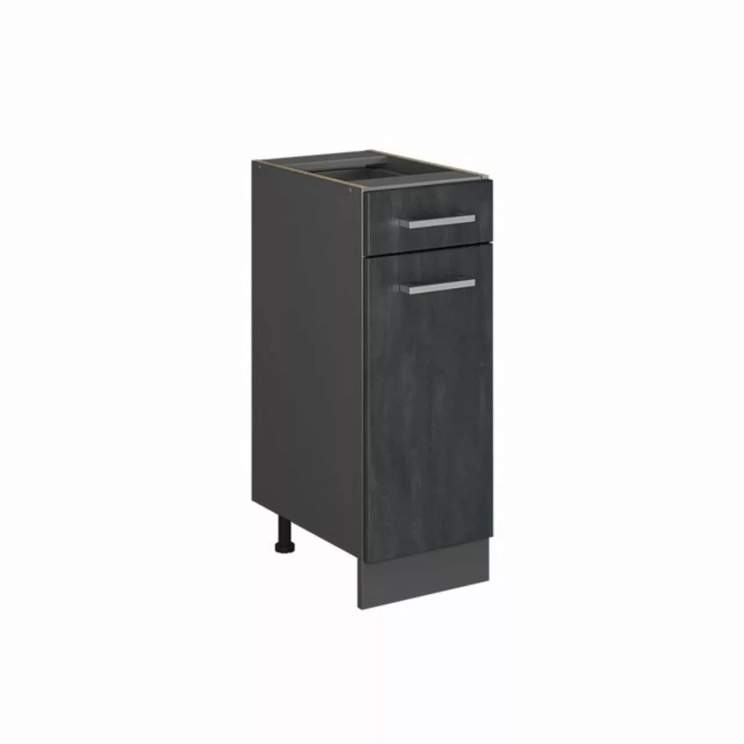 Vicco Unterschrank R-Line, Schwarz Beton/Anthrazit, 30 cm ohne Arbeitsplatt günstig online kaufen