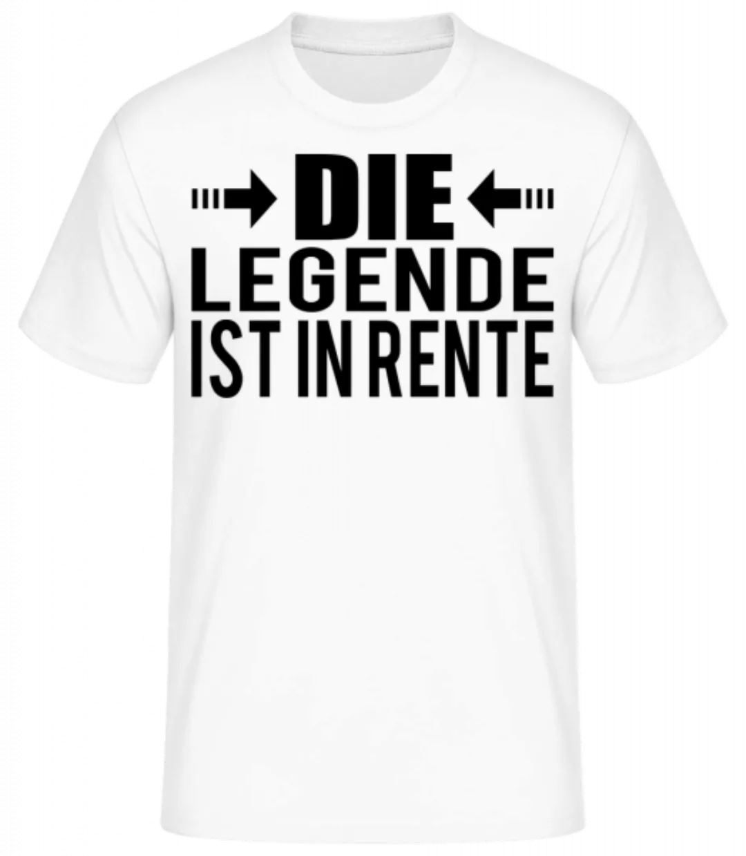 Die Legende Ist In Rente · Männer Basic T-Shirt günstig online kaufen