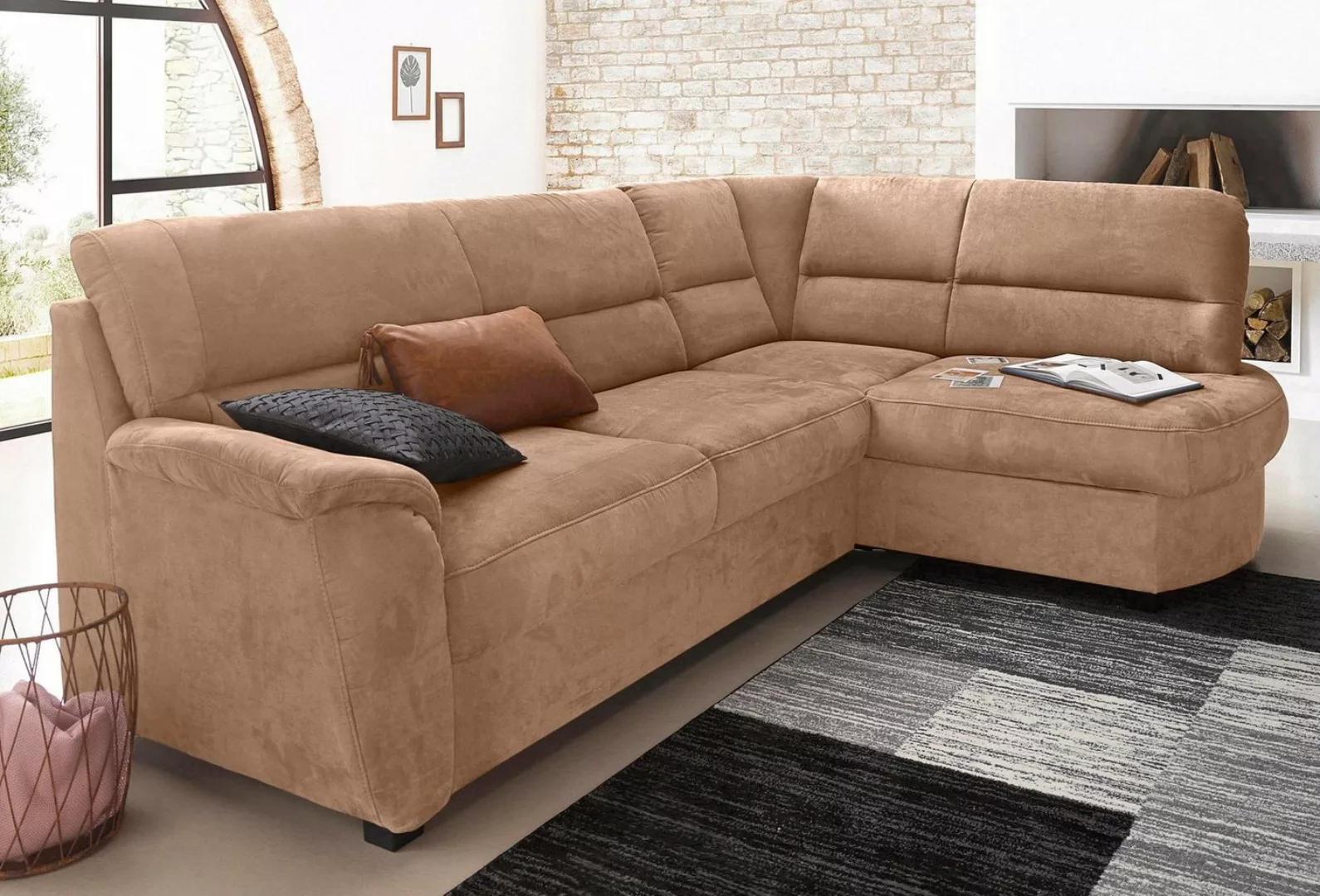 sit&more Ecksofa Pandora L-Form, wahlweise mit Bettfunktion und Bettkasten günstig online kaufen