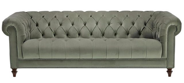 Xlmoebel 3-Sitzer Dreisitzer Sofa in Salbeigrün mit Stoffbezug im Wohnzimme günstig online kaufen