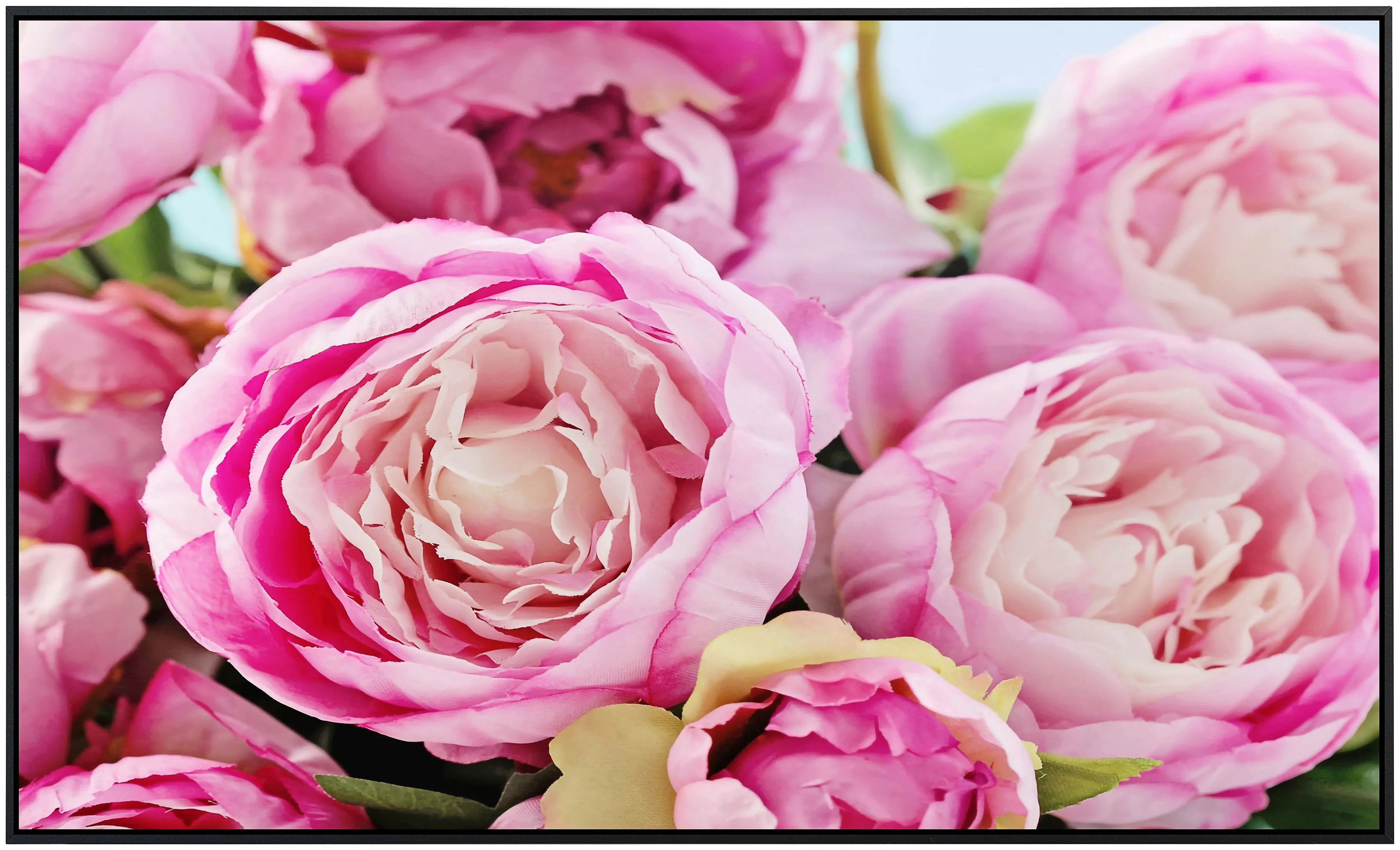 Papermoon Infrarotheizung »Rosa Pfingstrosenblumen«, sehr angenehme Strahlu günstig online kaufen