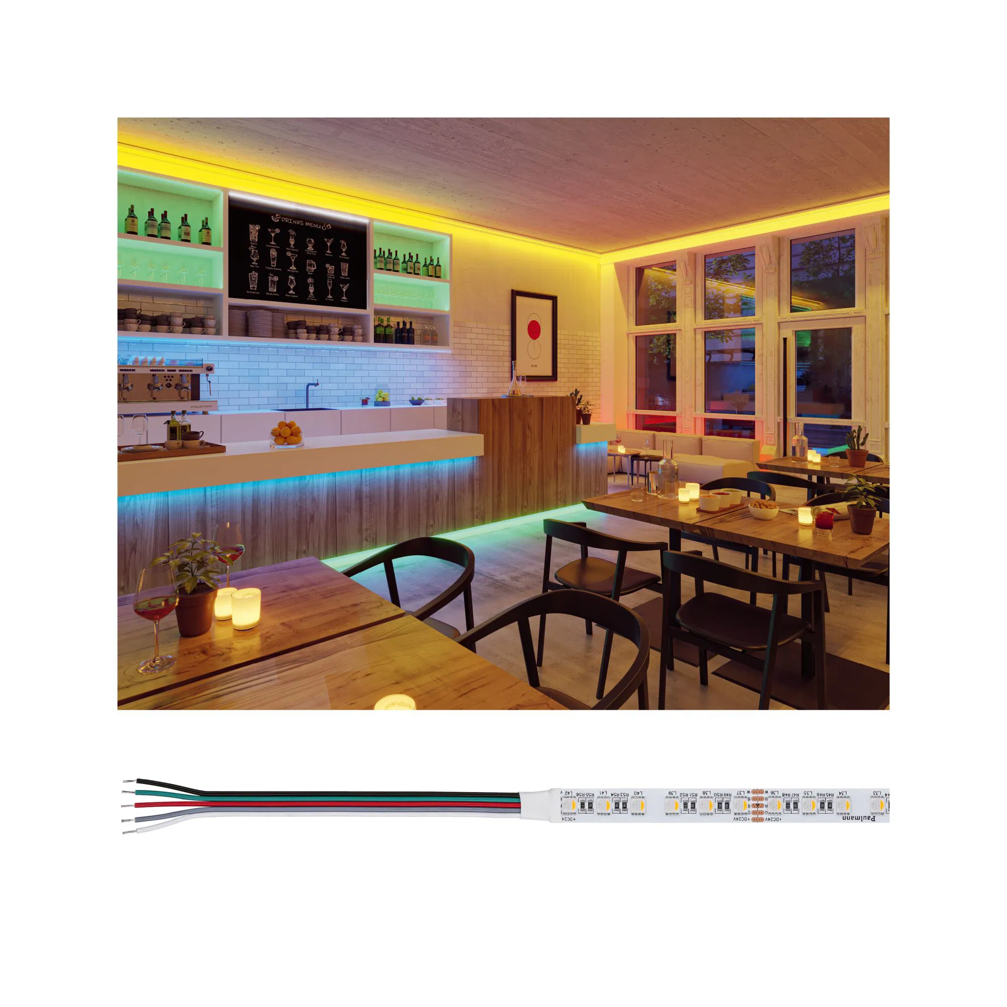 Paulmann "Pro Strip LED Strip Silver P75 830 5m 121W 700lm/m 84 LEDs/m RGBW günstig online kaufen