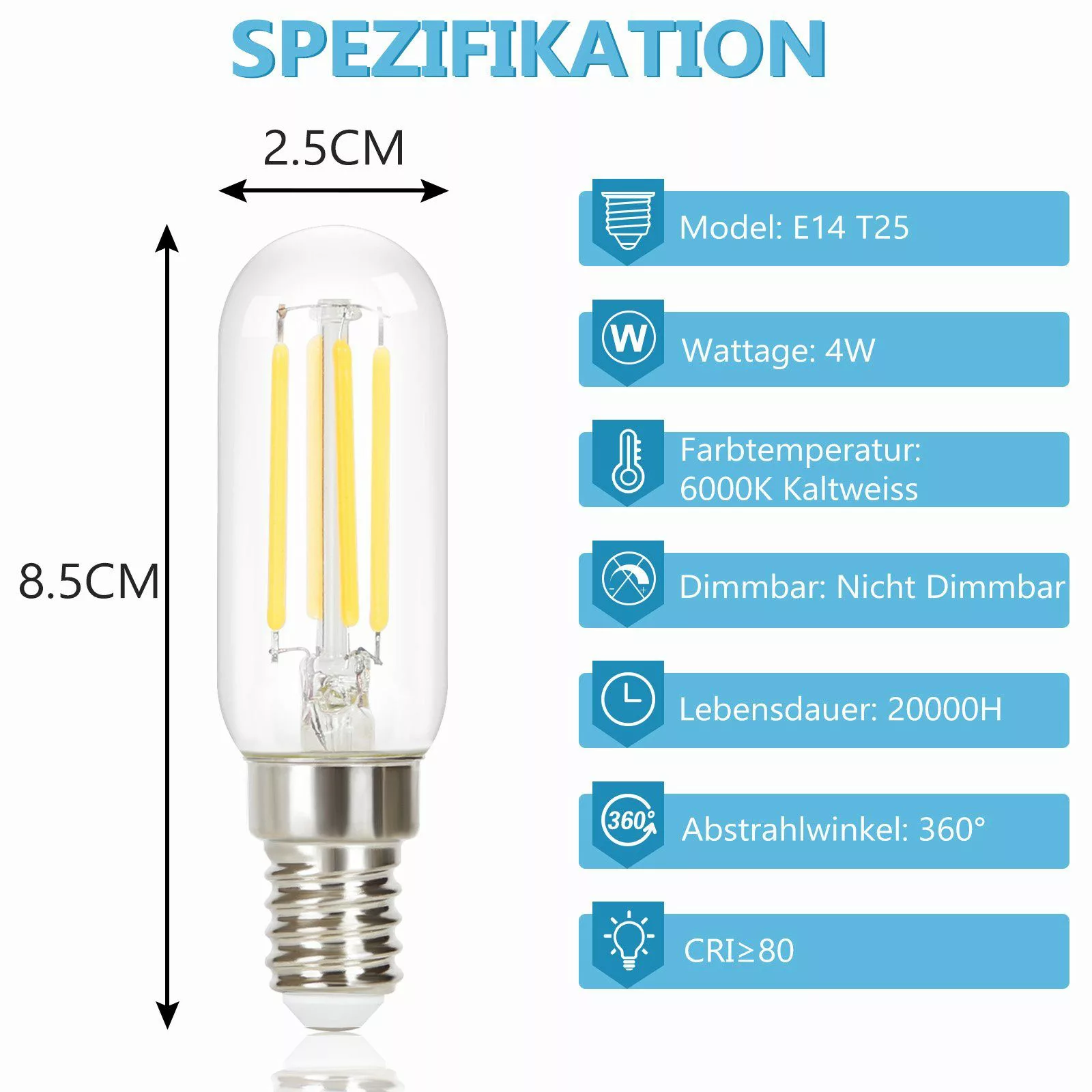 ZMH LED-Leuchtmittel LED Glühbirnen Vintage Lampe günstig online kaufen