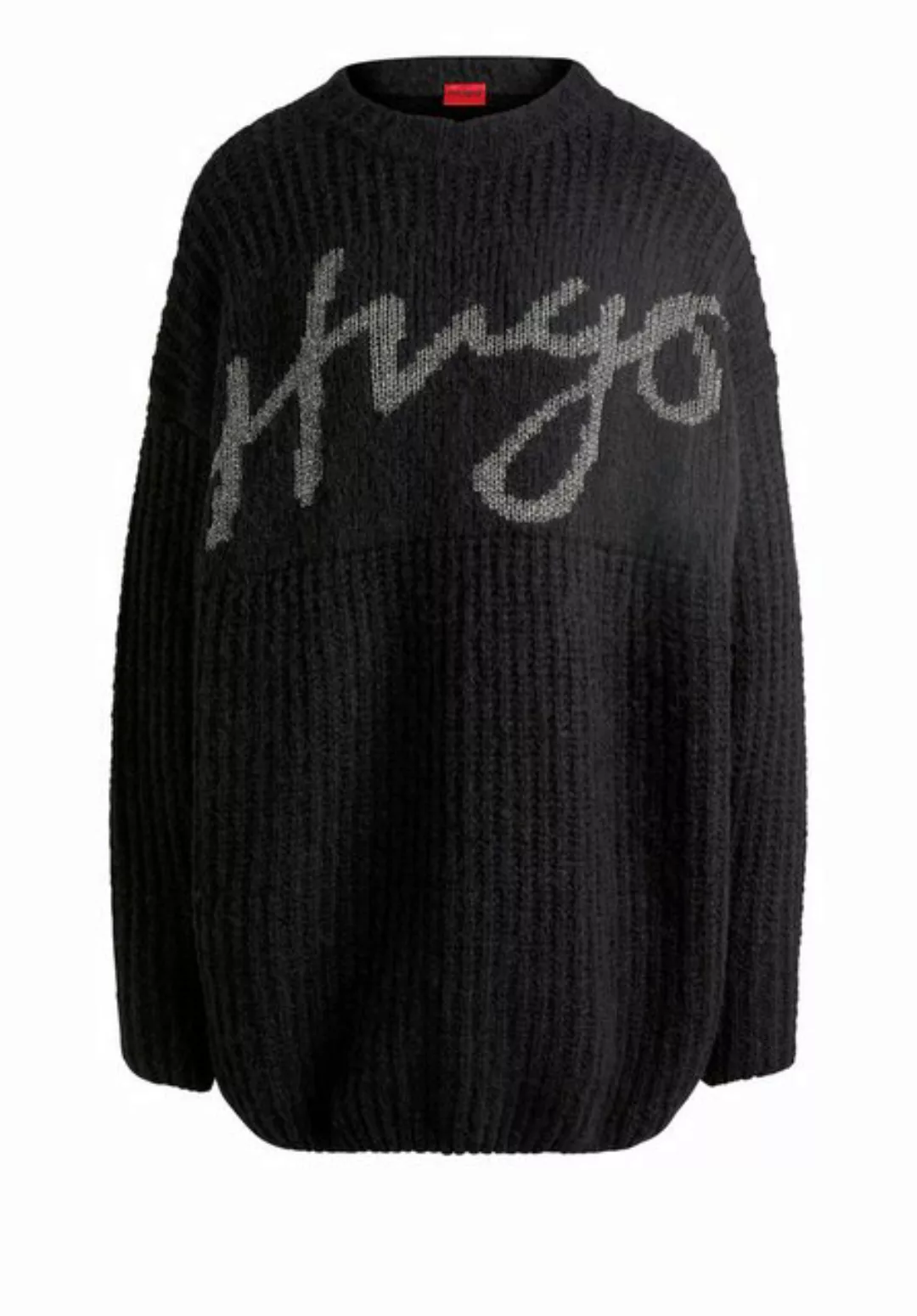 HUGO Strickpullover Sloguessy (1-tlg) günstig online kaufen