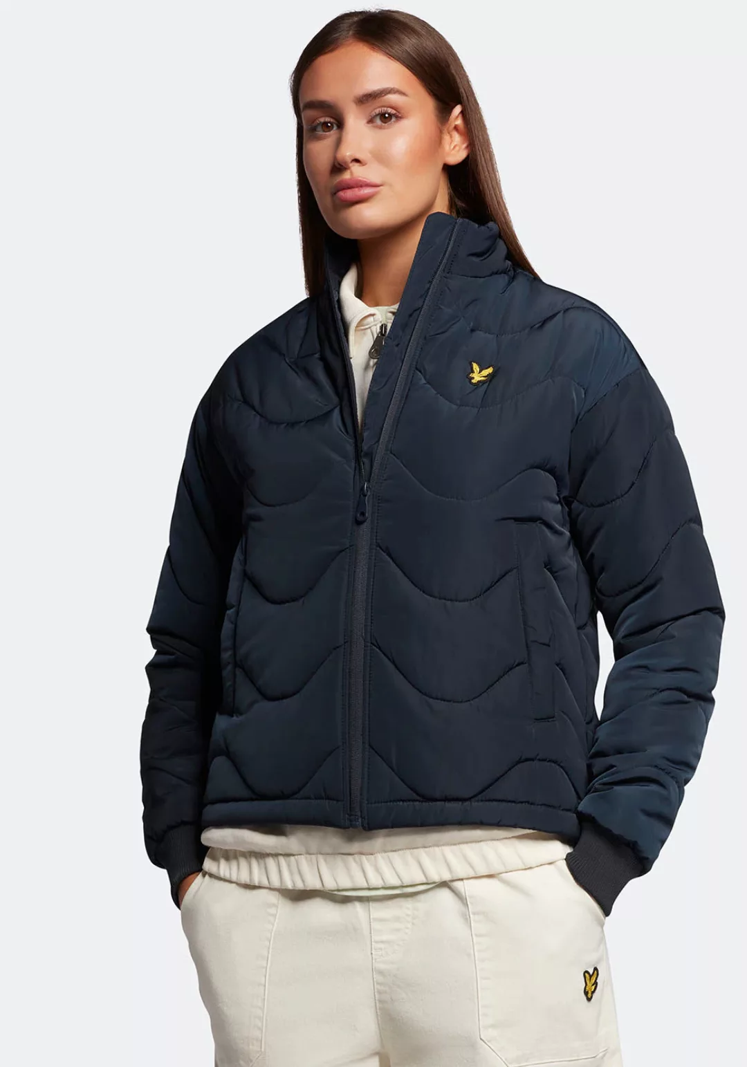 Lyle & Scott Steppjacke mit Logo-Aufnäher auf der Brust günstig online kaufen