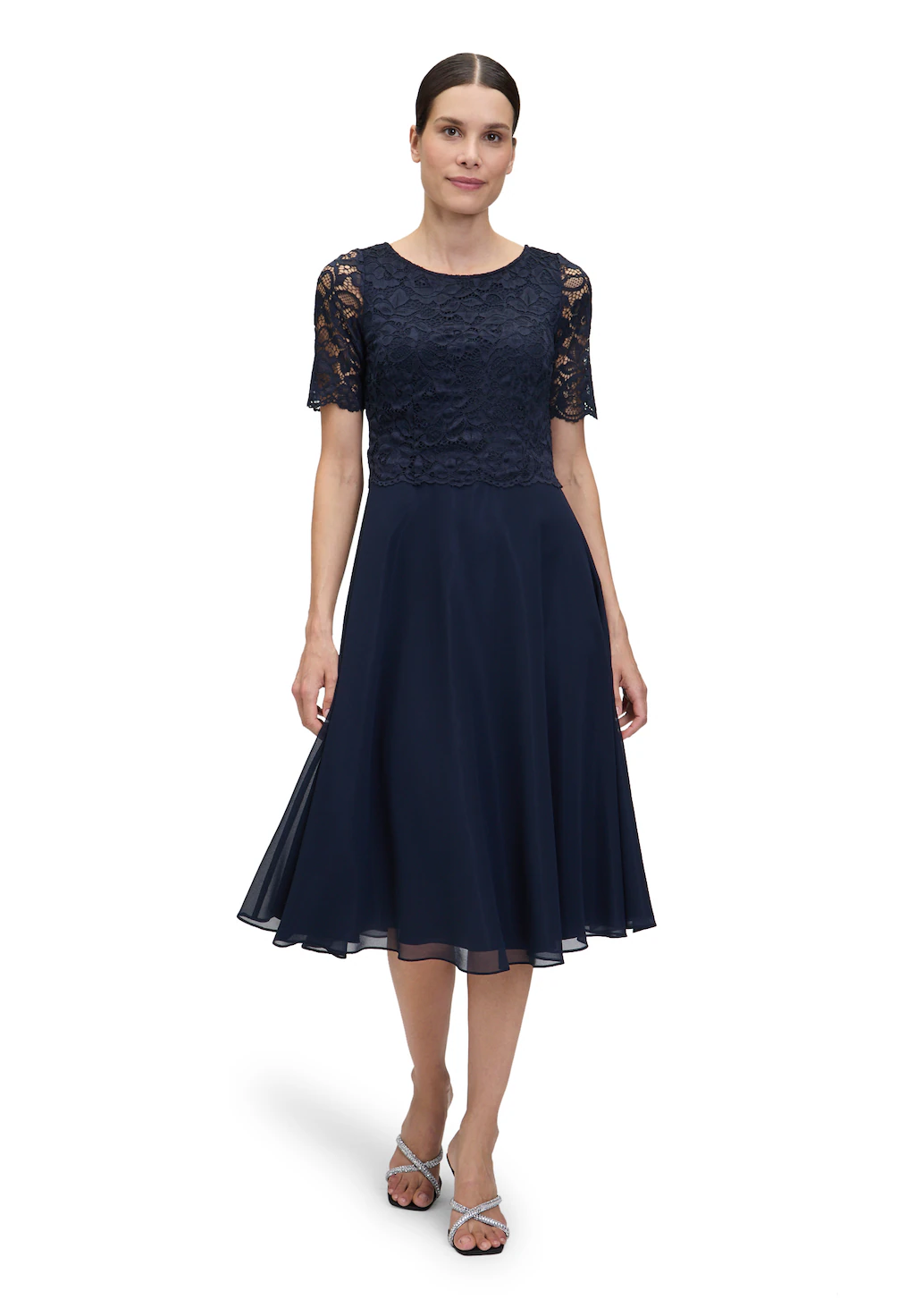 Vera Mont Cocktailkleid "Vera Mont Damen Cocktailkleid mit Spitze", Spitze günstig online kaufen