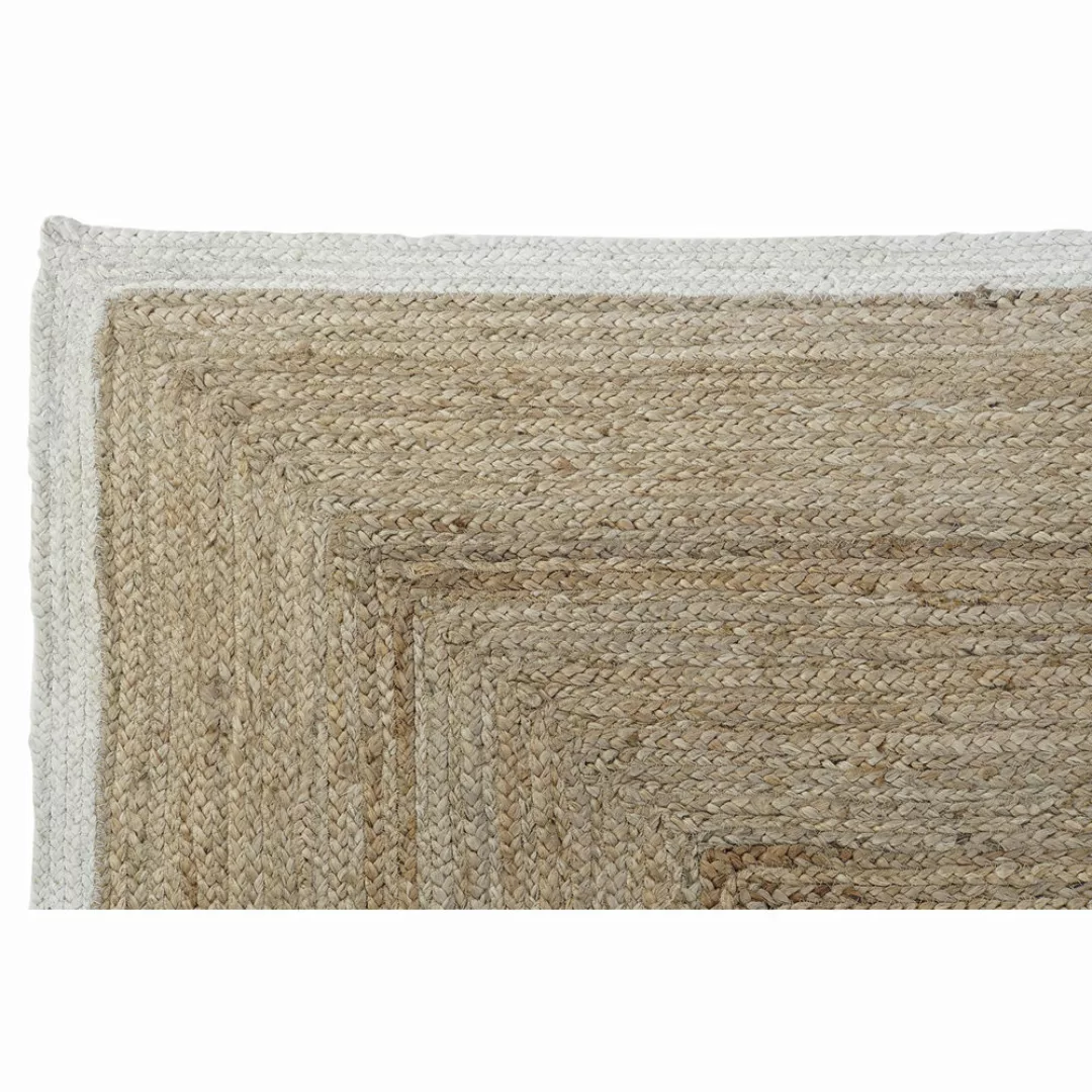 Teppich Dkd Home Decor Scandi Polyester Baumwolle Weiß Hellbraun Jute 120 X günstig online kaufen