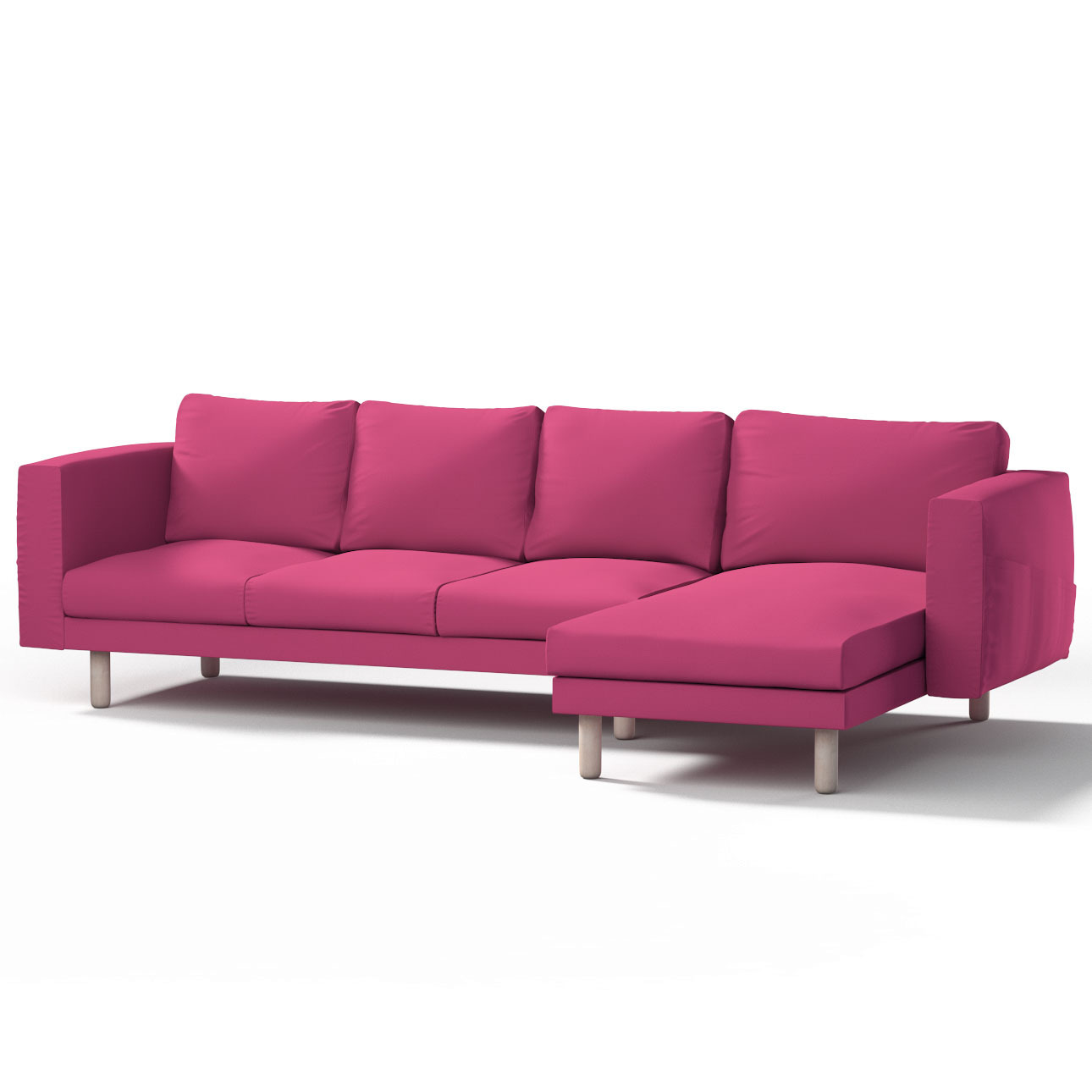 Bezug für Norsborg 4-Sitzer Sofa mit Recamiere, amarant, Norsborg Bezug für günstig online kaufen