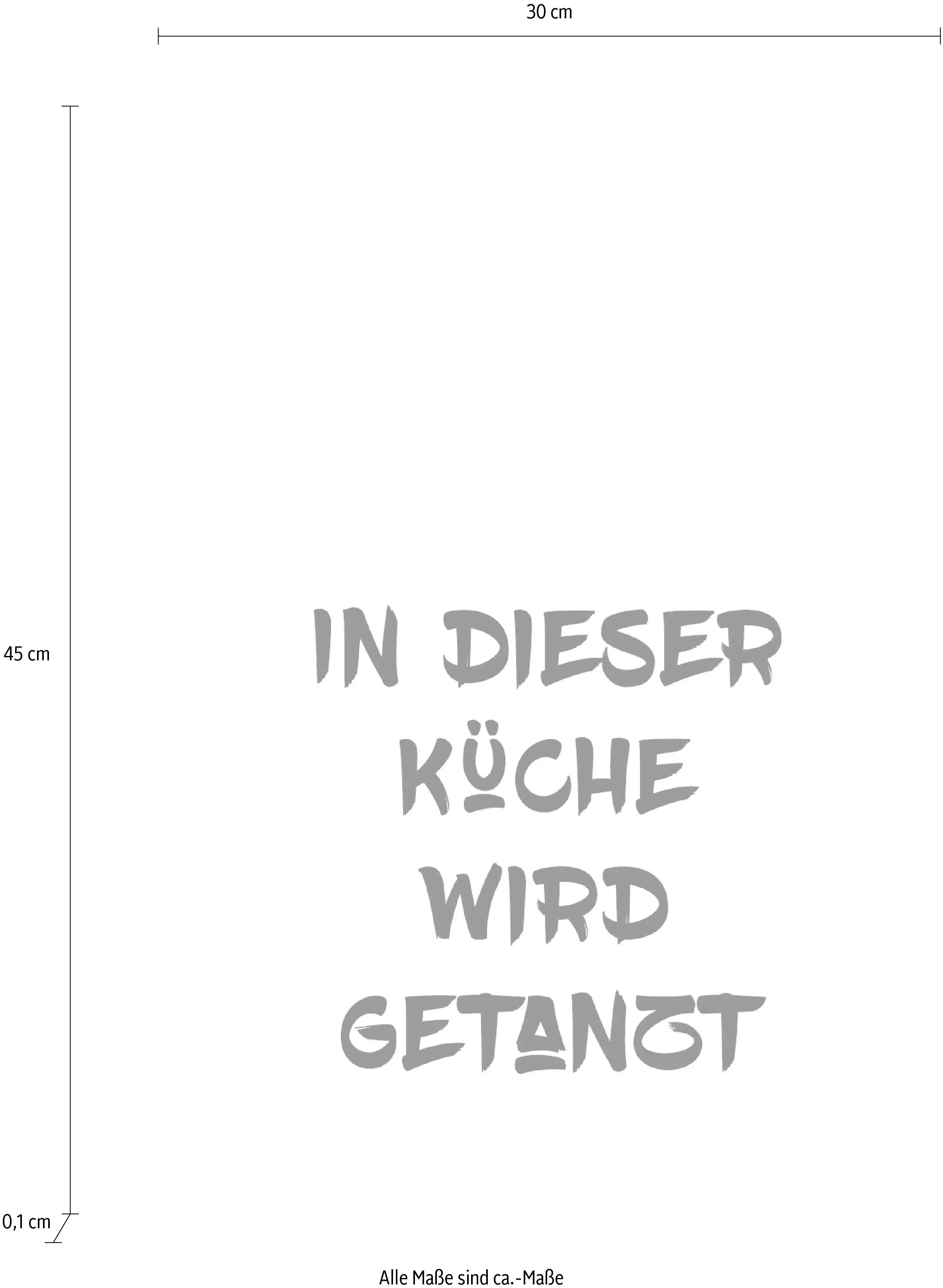 queence Wanddekoobjekt "Weltraum und Küche", Stahlschild, Blechschild, Spru günstig online kaufen