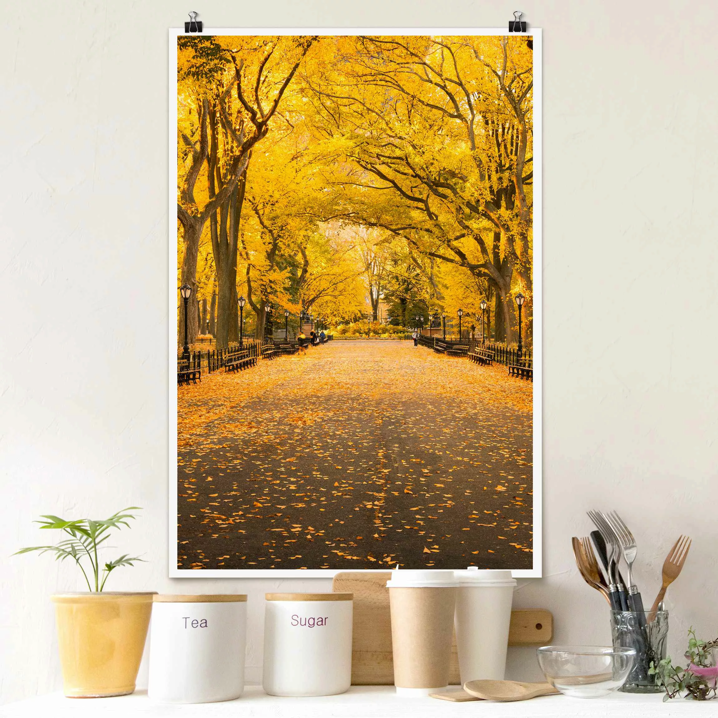 Poster Herbst im Central Park günstig online kaufen
