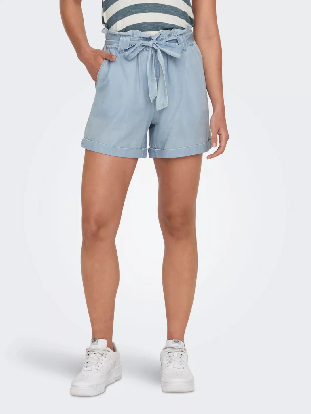 ONLY Shorts ONLBEA SMILLA HW PB LOOSE DNM SHORTS im Denim Look günstig online kaufen