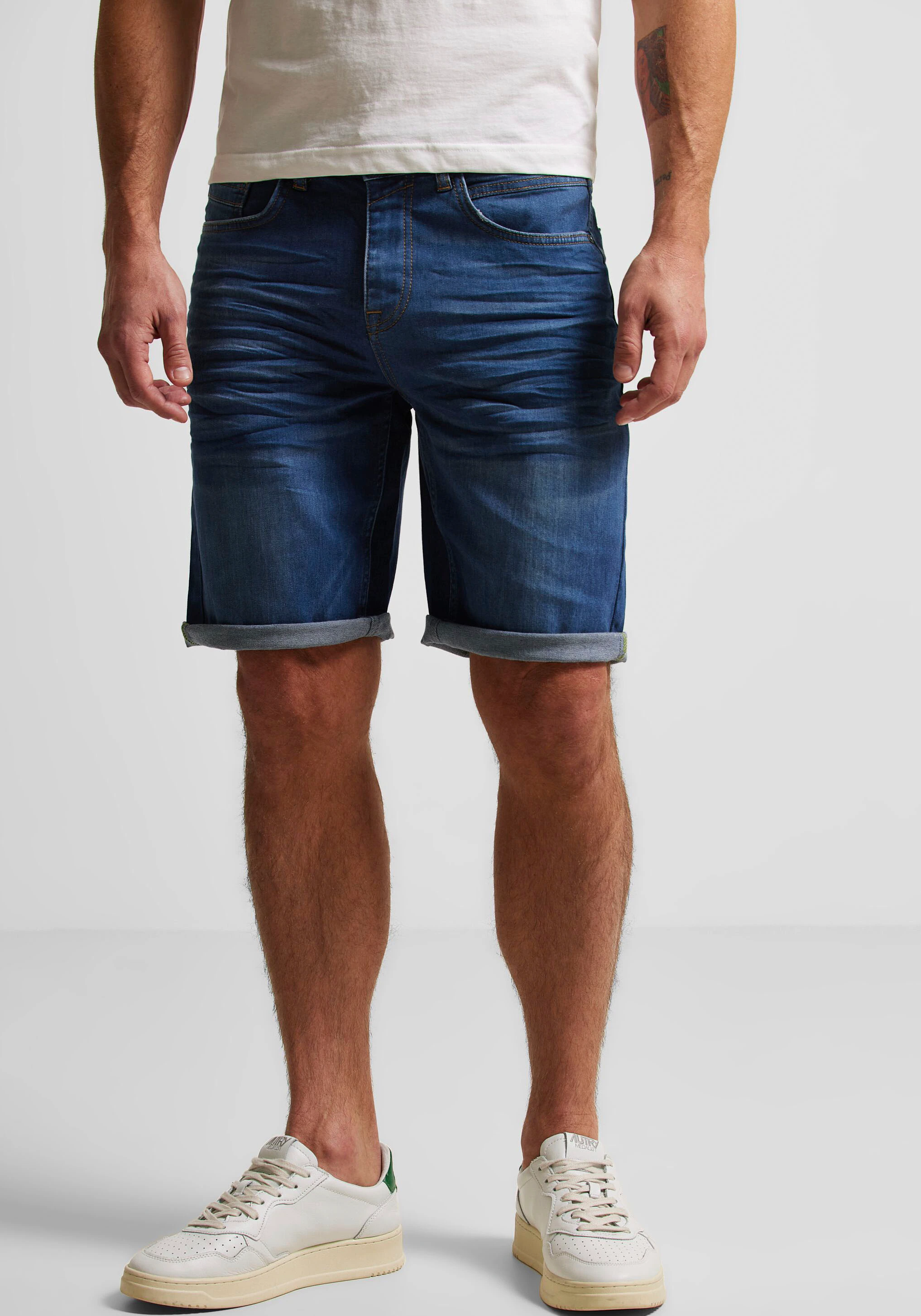 STREET ONE MEN Jeansshorts im 5-Pocket-Style günstig online kaufen