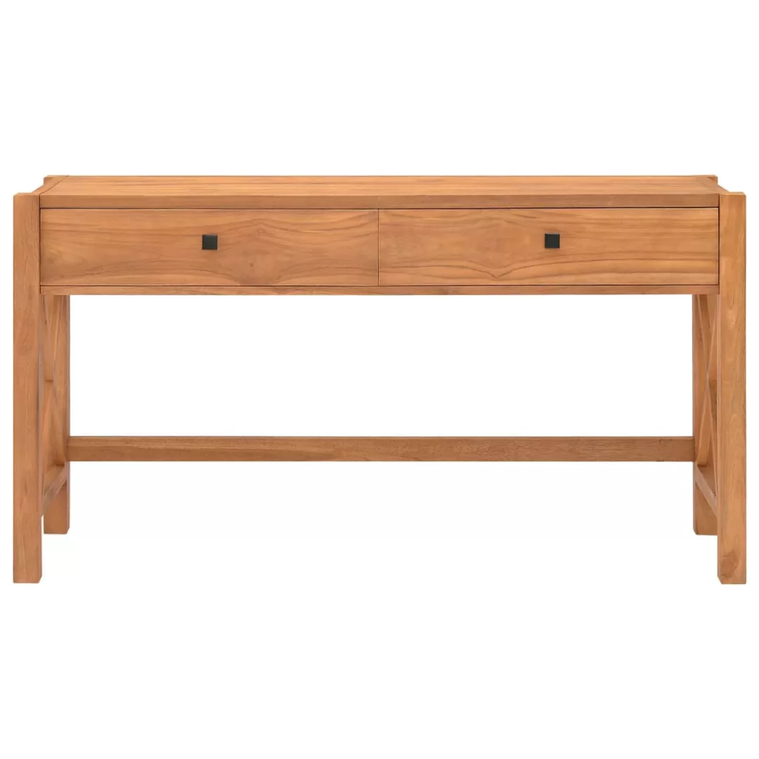 Vidaxl Schreibtisch Mit Schubladen 120x40x75 Cm Massivholz Teak günstig online kaufen