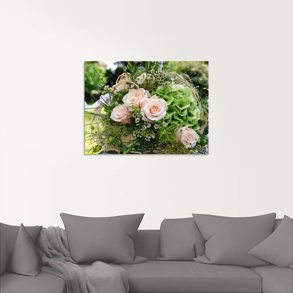 Artland Glasbild »Blumenstrauss«, Blumen, (1 St.), in verschiedenen Größen günstig online kaufen