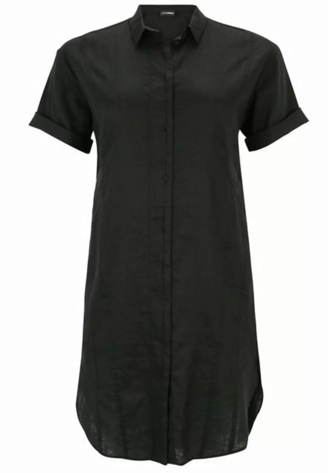 Doris Streich Blusenkleid aus Leinen mit elastischen Einsätzen mit modernem günstig online kaufen