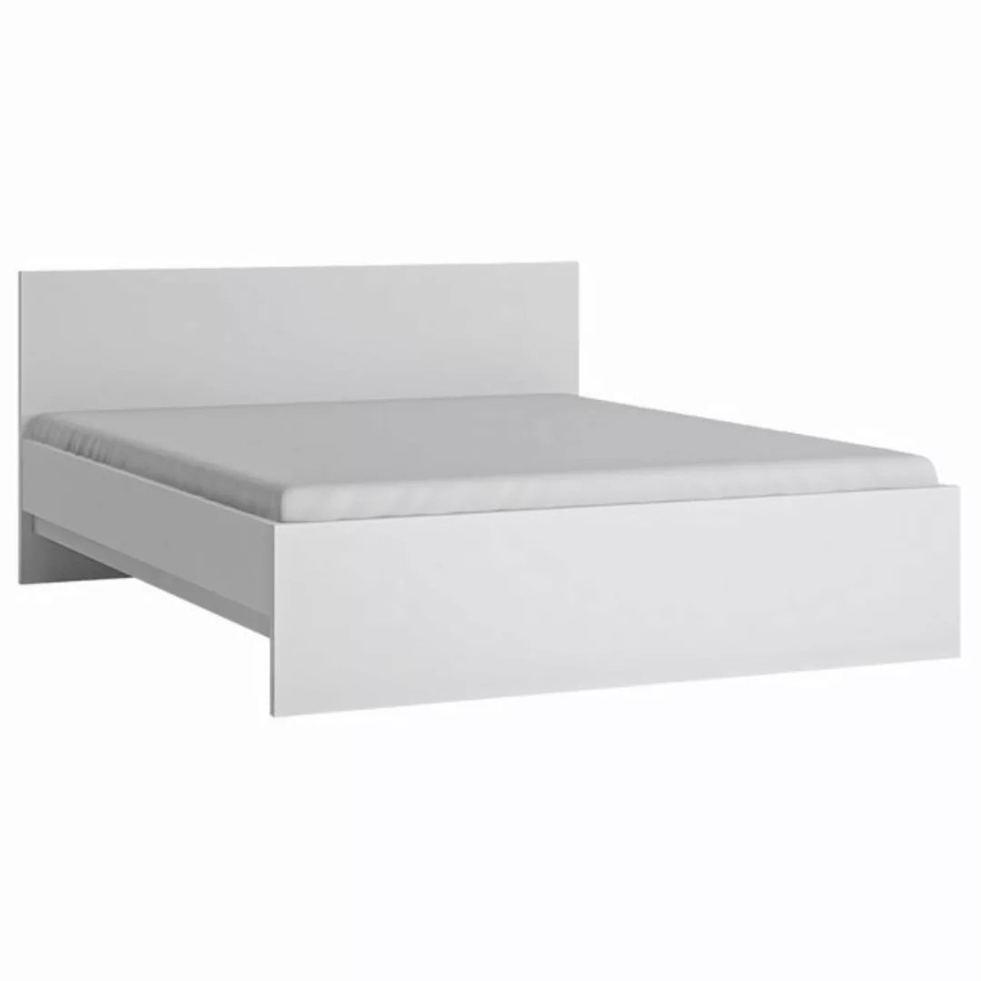Bett Doppelbett 160cm in weiß FORTALEZA-129, B/H/T ca. 166,6/85/206,2 cm günstig online kaufen