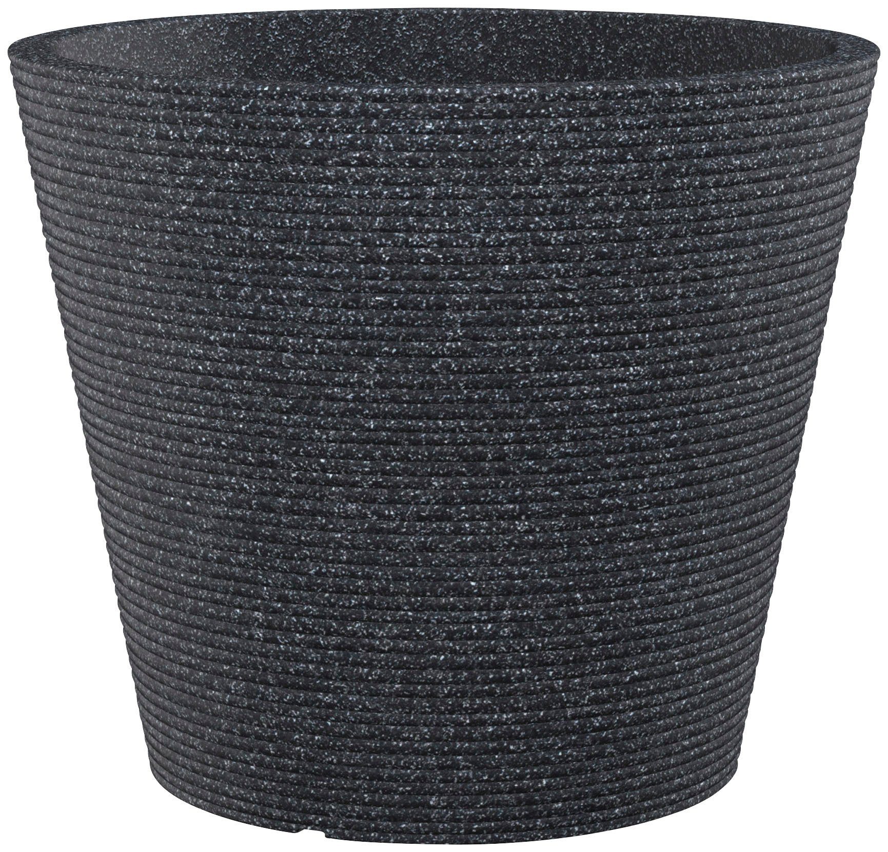 Scheurich Pflanzgefäß Coneo Ø 39 cm Schwarz Granit günstig online kaufen