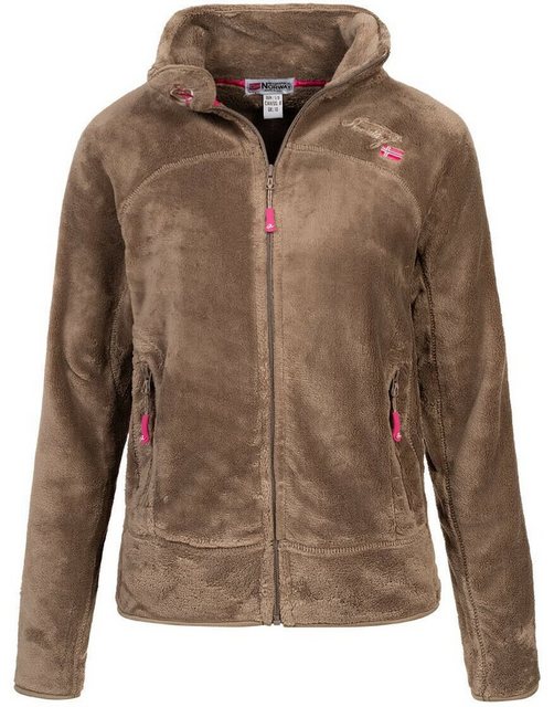 Geographical Norway Fleecejacke Damen Teddy Fleece Jacke Herbst Winter Jack günstig online kaufen