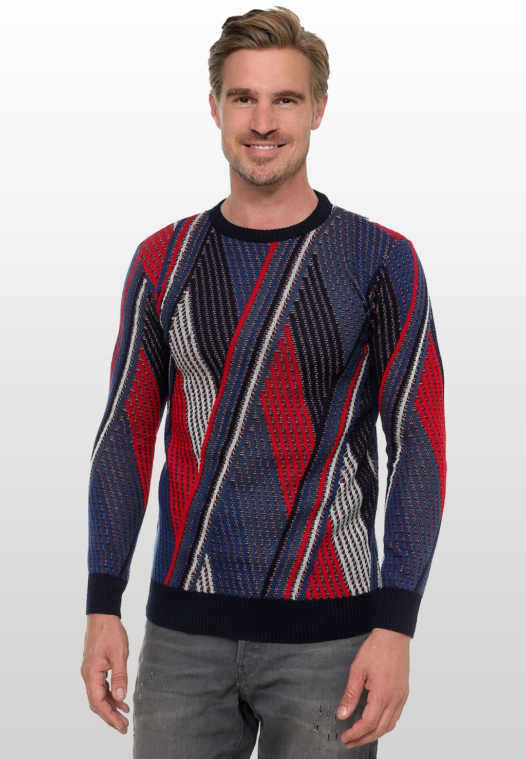 Rusty Neal Strickpullover, im Colorblock-Design günstig online kaufen