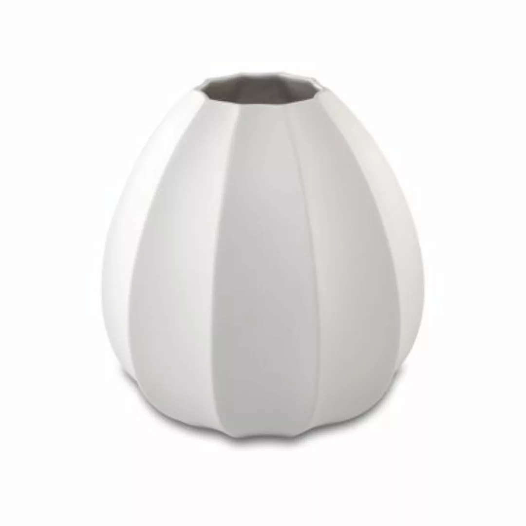 Vase 16 cm Concave 14,5 x 14,5 x 16 cm weiß günstig online kaufen