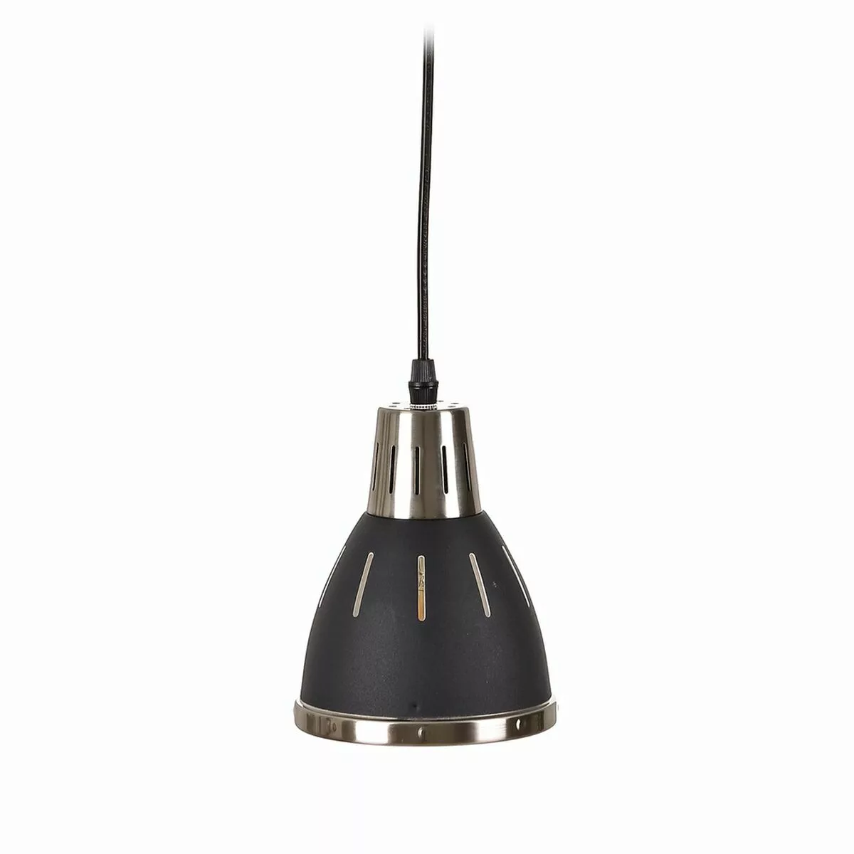 Deckenlampe 13,2 X 13,2 X 16 Cm Schwarz Metall Industriell günstig online kaufen