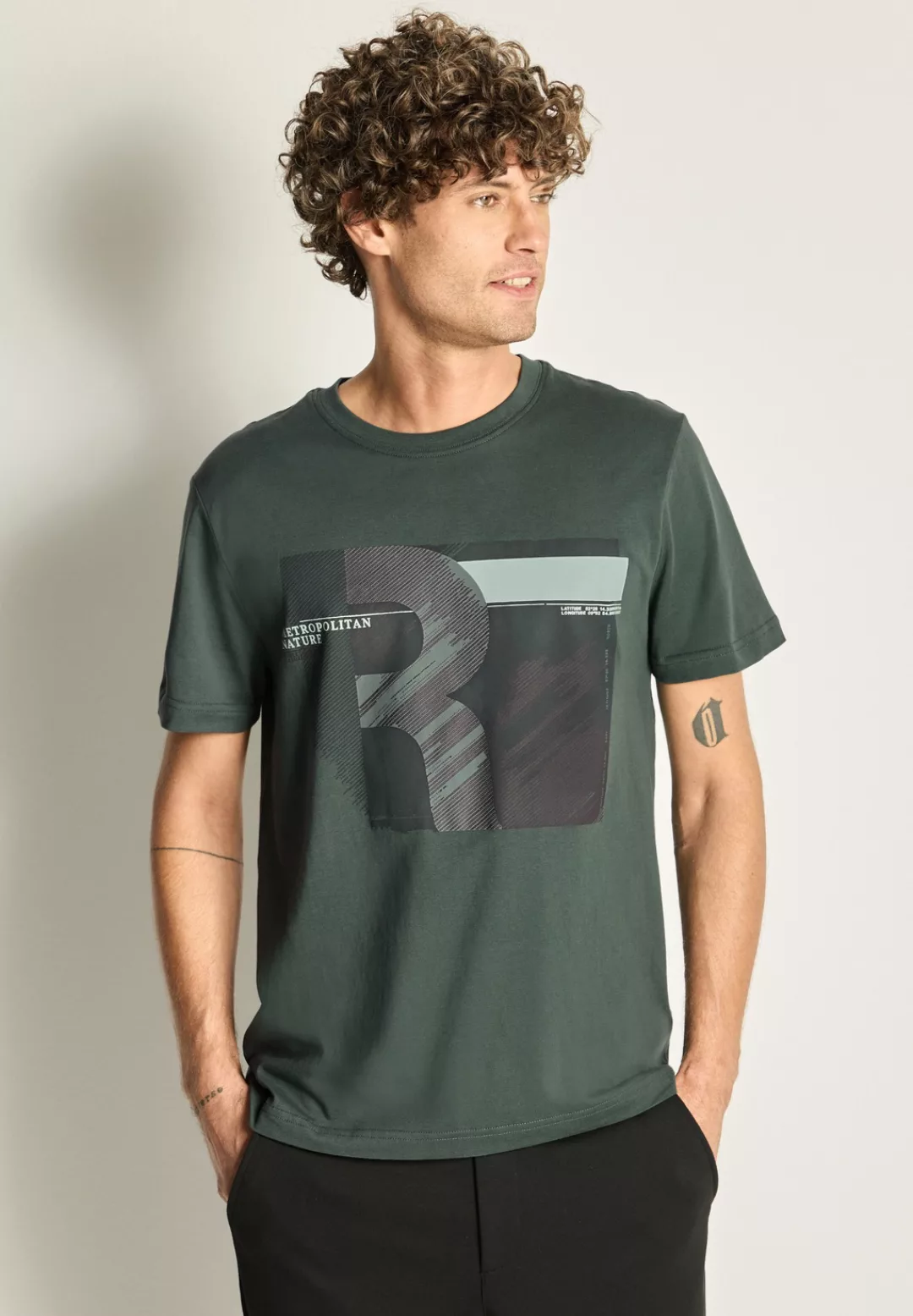 STREET ONE MEN T-Shirt, aus reiner Baumwolle günstig online kaufen