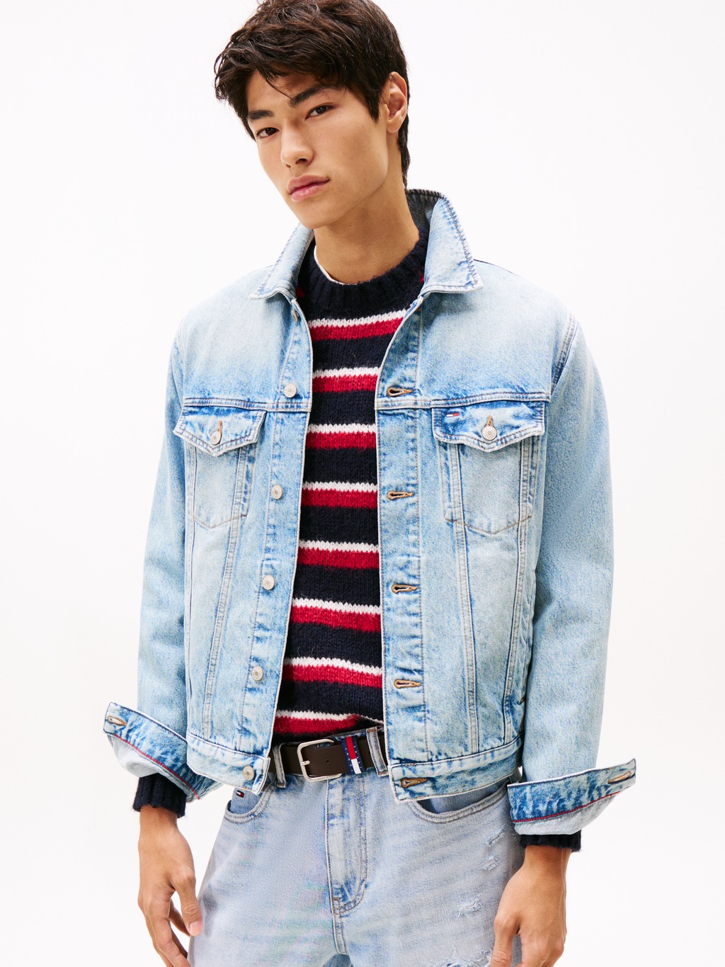 Tommy Jeans Jeansjacke "RYAN RGLR TRCKR RWB EXT CI6033", ohne Kapuze, Freiz günstig online kaufen