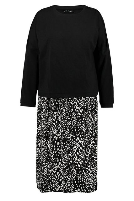 Ulla Popken Jerseykleid Bellieva-Sweatkleid Stillfunktion Rundhals günstig online kaufen