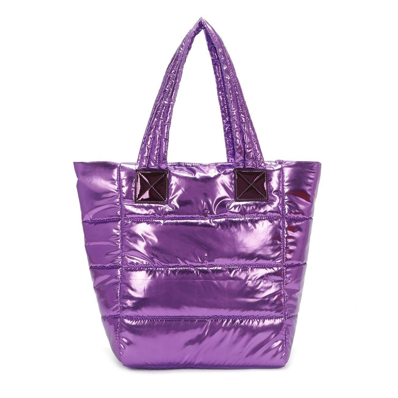 ITALYSHOP24 Schultertasche XXL Damen Nylontasche Shopper günstig online kaufen