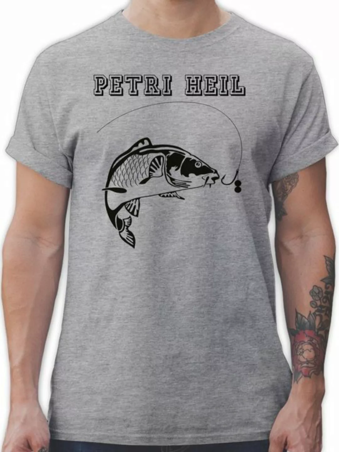 Shirtracer T-Shirt Petri Heil Angler Geschenke günstig online kaufen