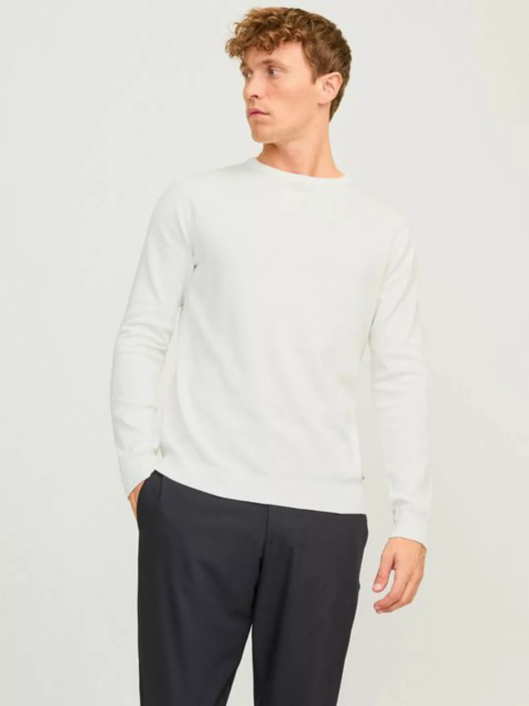 Jack & Jones Rundhalspullover JJEBASIC KNIT CREW NECK NOOS günstig online kaufen