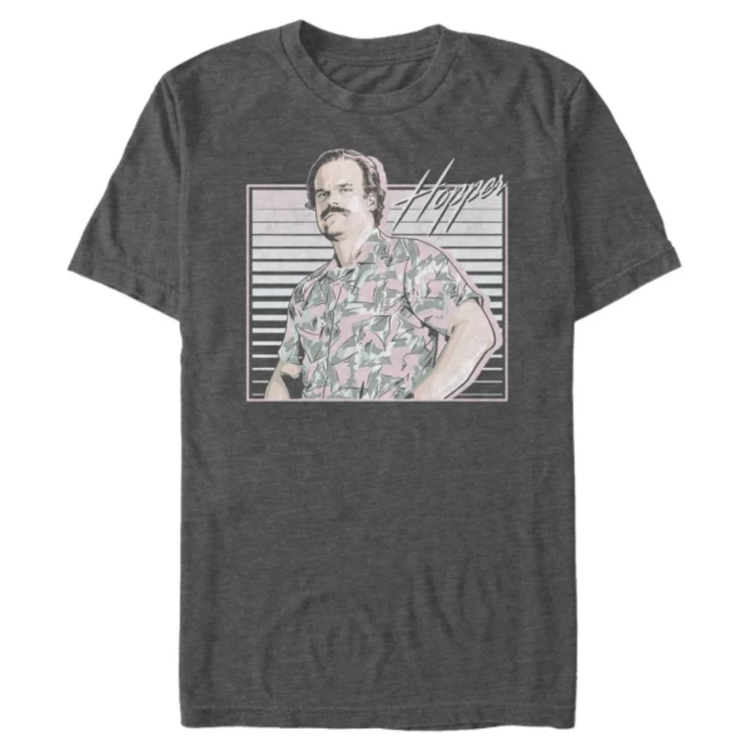Netflix - Stranger Things - Hopper Hawaiian - Männer T-Shirt günstig online kaufen
