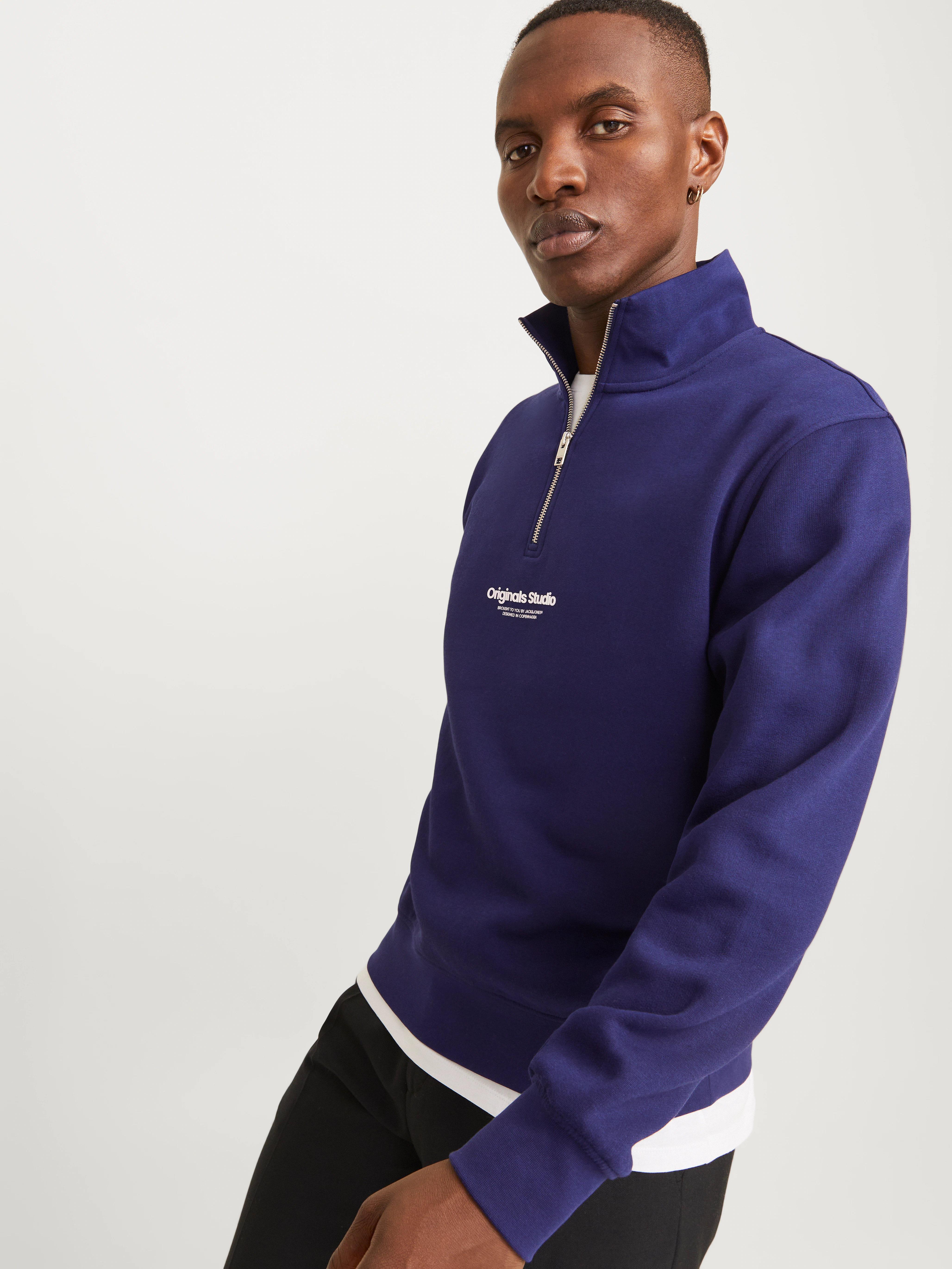 Jack & Jones Sweatshirt "JORVESTERBRO SWEAT QUARTER ZIP HN NOOS", im Troyer günstig online kaufen