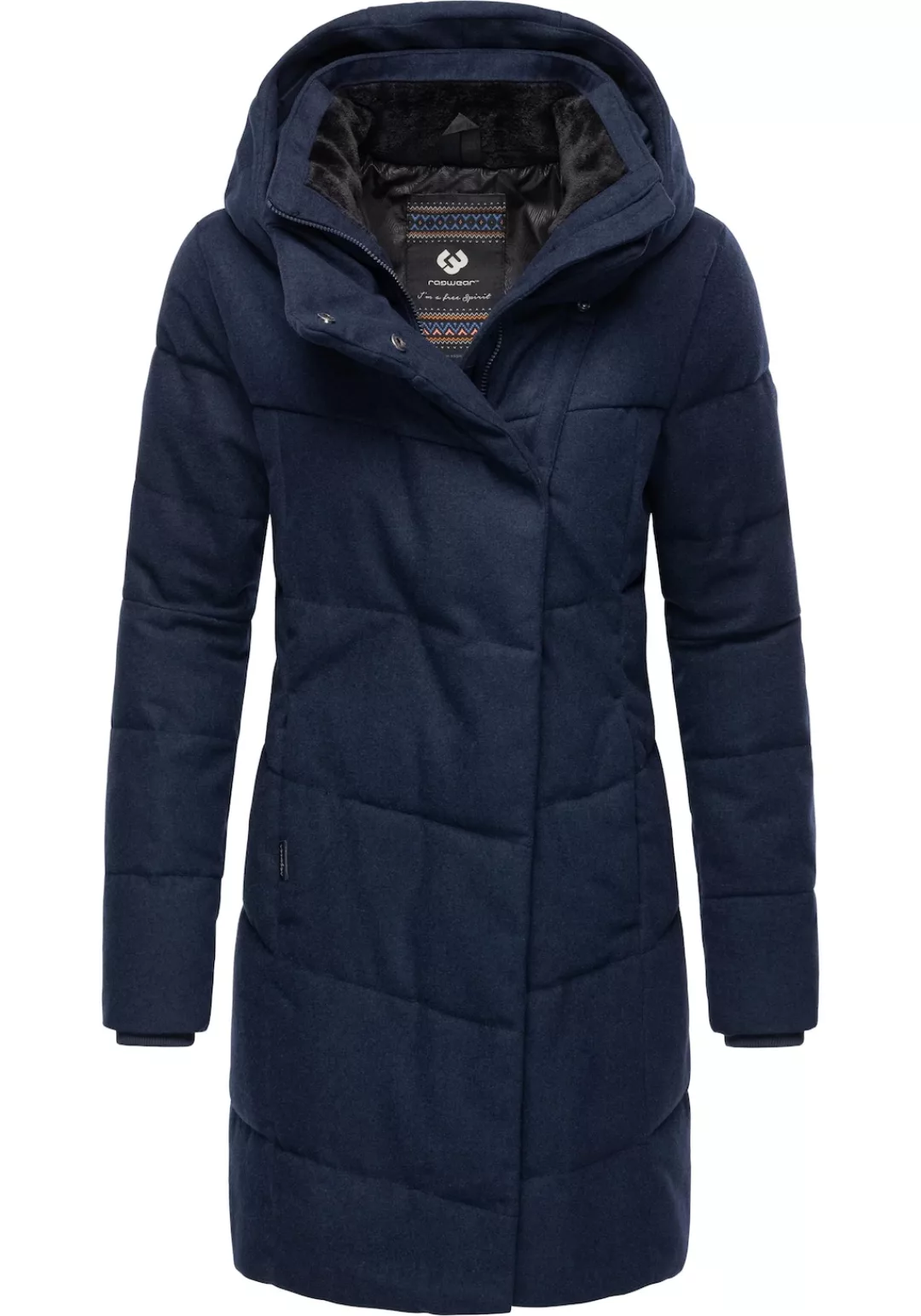 Ragwear Wintermantel "Pavla Coat", stylischer Damen Steppmantel in Woll-Opt günstig online kaufen