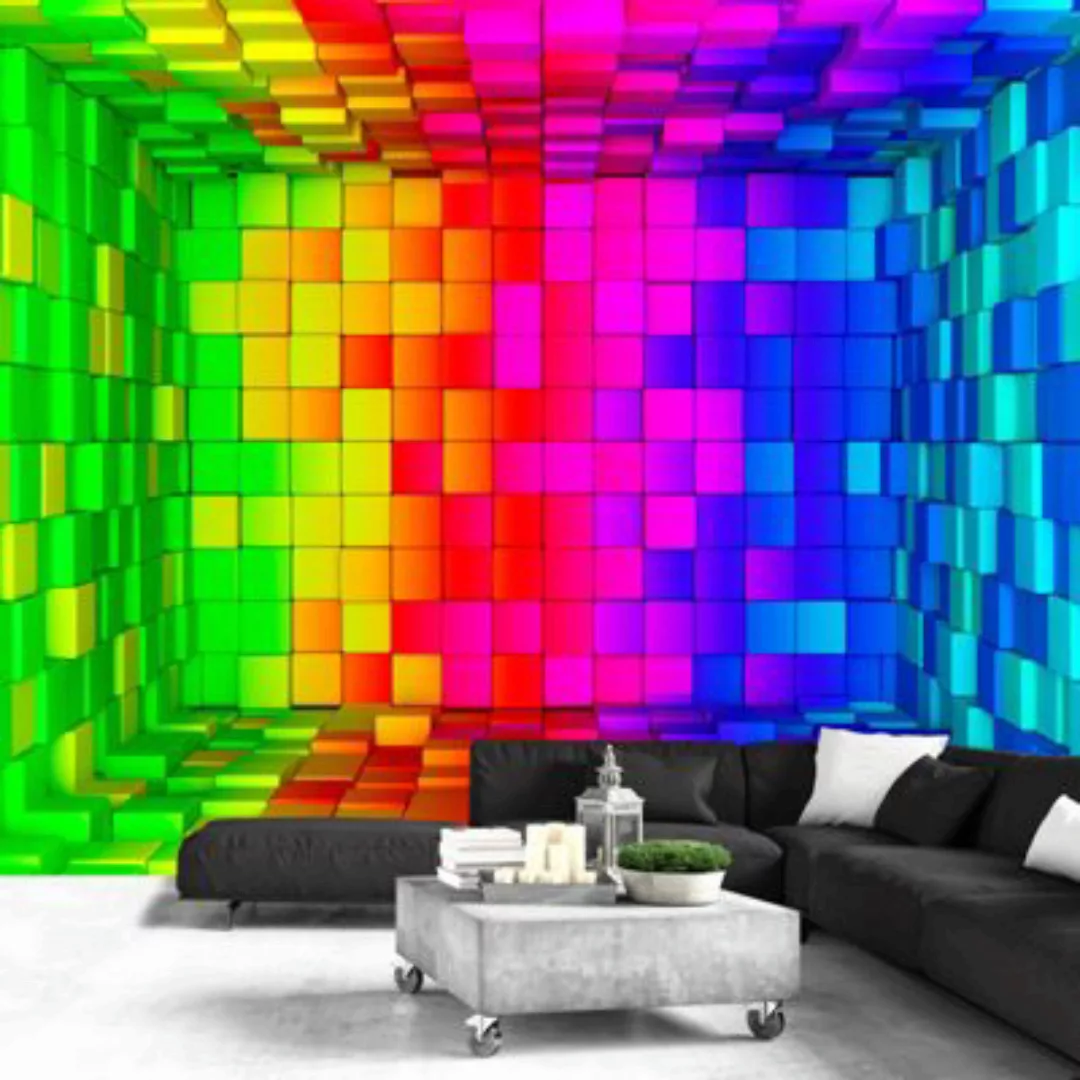 artgeist Fototapete Rainbow Cube mehrfarbig Gr. 100 x 70 günstig online kaufen