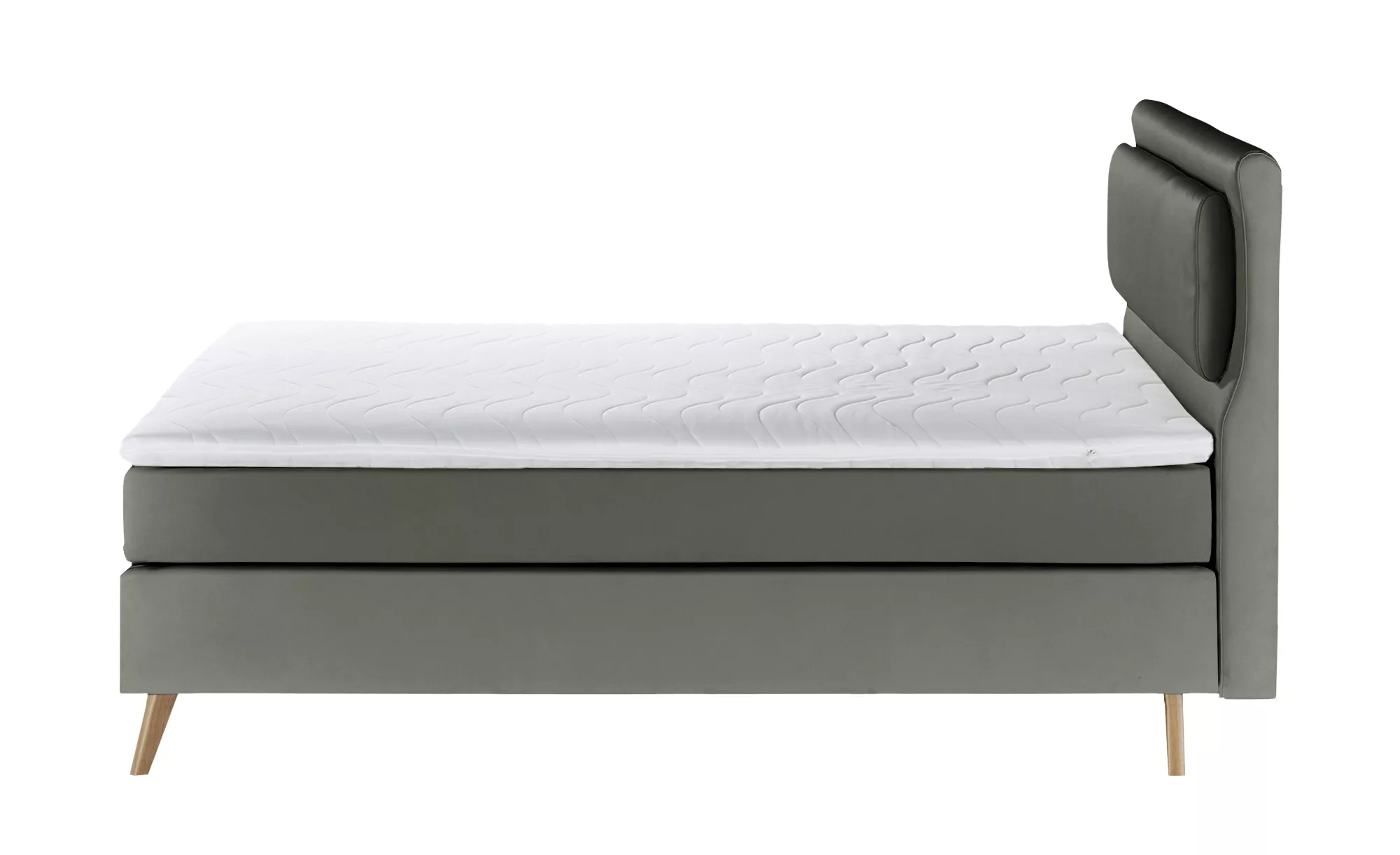 Boxspringbett  Gorge ¦ grau ¦ Maße (cm): B: 180 H: 118 Betten > Boxspringbe günstig online kaufen