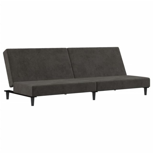 vidaXL Sofa Schlafsofa 2-Sitzer Dunkelgrau Samt günstig online kaufen