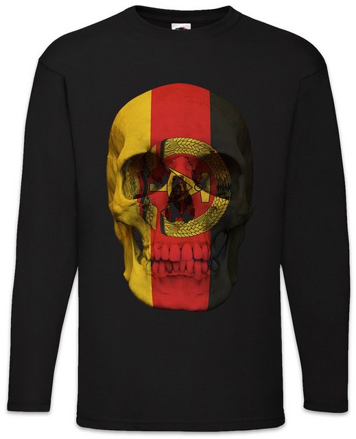 Urban Backwoods Langarmshirt Classic DDR Skull Flag Langarm T-Shirt Totenko günstig online kaufen