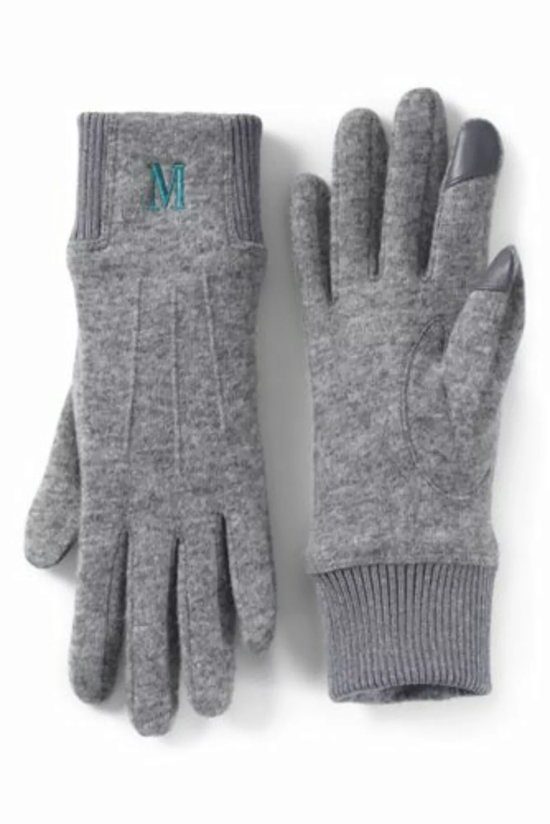 Handschuhe aus Wollmix, Damen, Größe: S Erwachsener, Grau, by Lands' End, Z günstig online kaufen