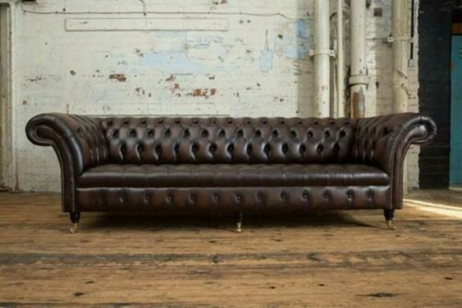 JVmoebel Chesterfield-Sofa, XXL Big Wohnzimmer Couch Chesterfield 4 Sitzer günstig online kaufen