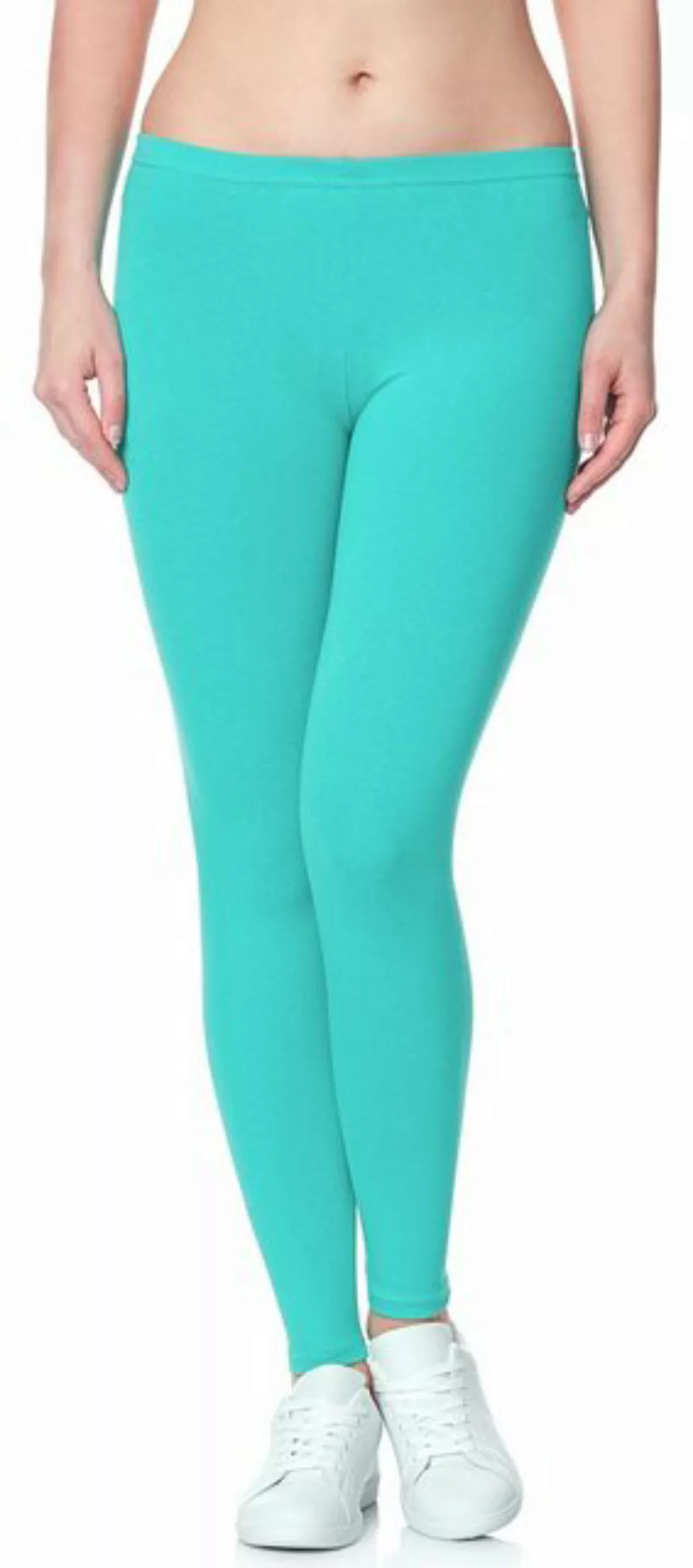 Ladeheid Leggings Damen Leggings Long aus Baumwolle LAMA02 (1-tlg) elastisc günstig online kaufen